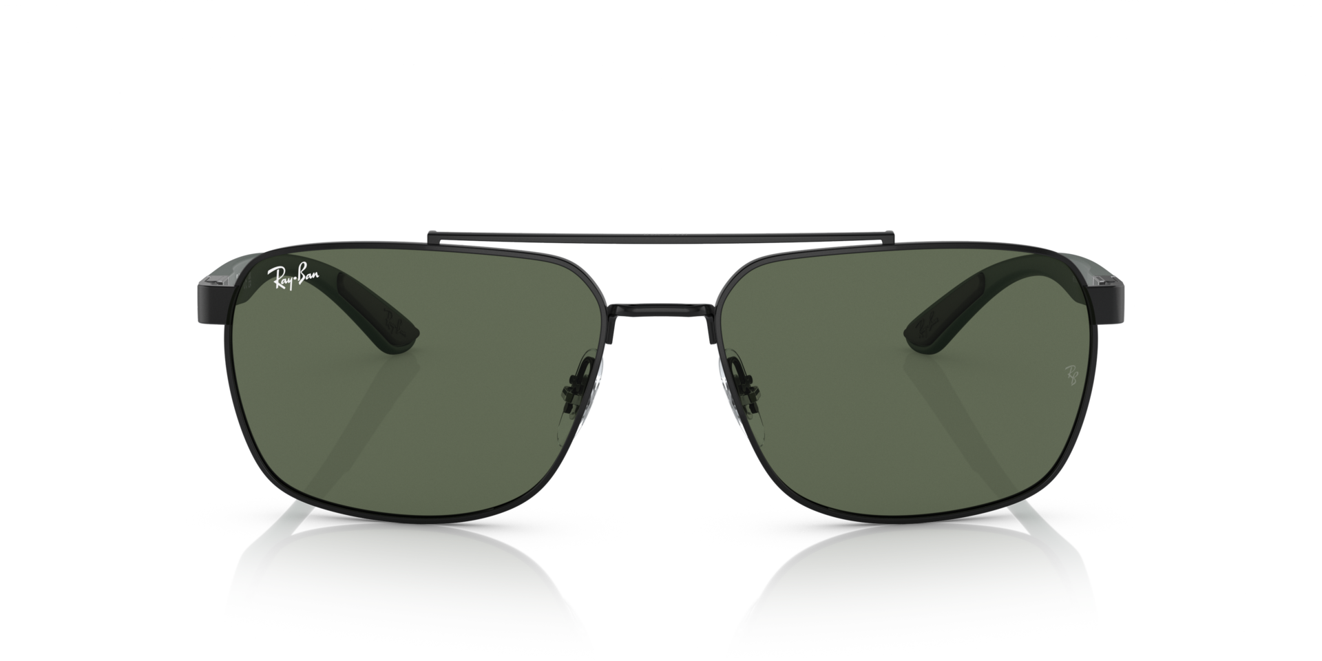 RB3701 Zwart MetaalSunglass Frames van B24, Vooraanzicht