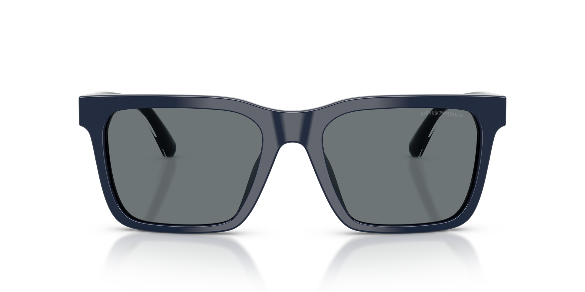 EA4262U Shiny Blue AcetaatSunglass Frames van B24, Vooraanzicht