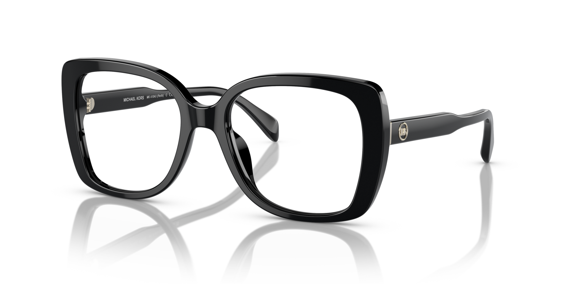 MK4104U Zwart AcetaatEyeglass Frames van B24, Hoekweergave