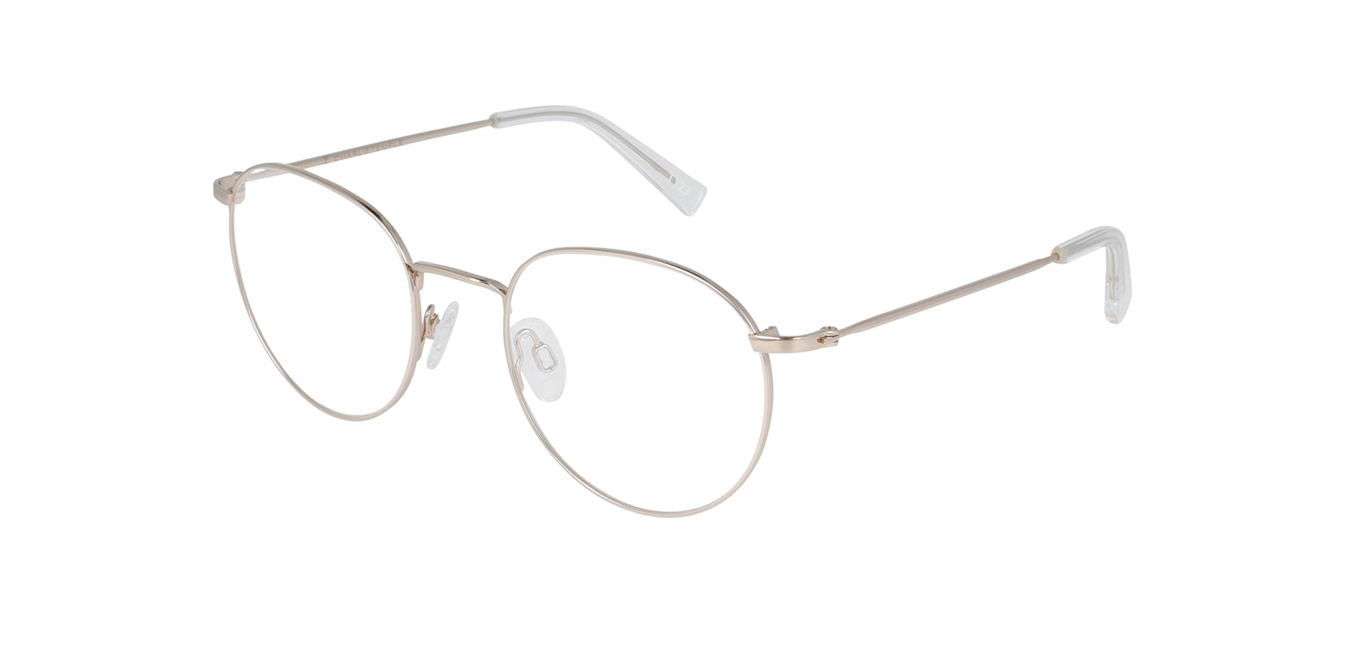 Ceo Large Platinum Silver Titanium TitanEyeglass Frames von B24, Dreiviertelansicht