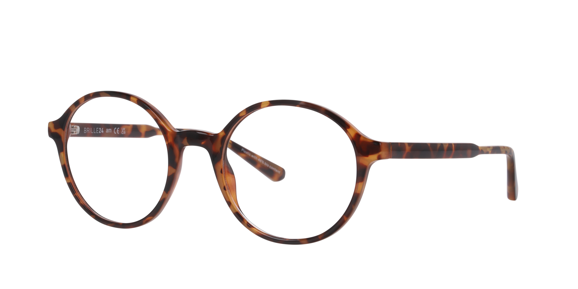 Rom Havana KunststofEyeglass Frames van B24, Hoekweergave