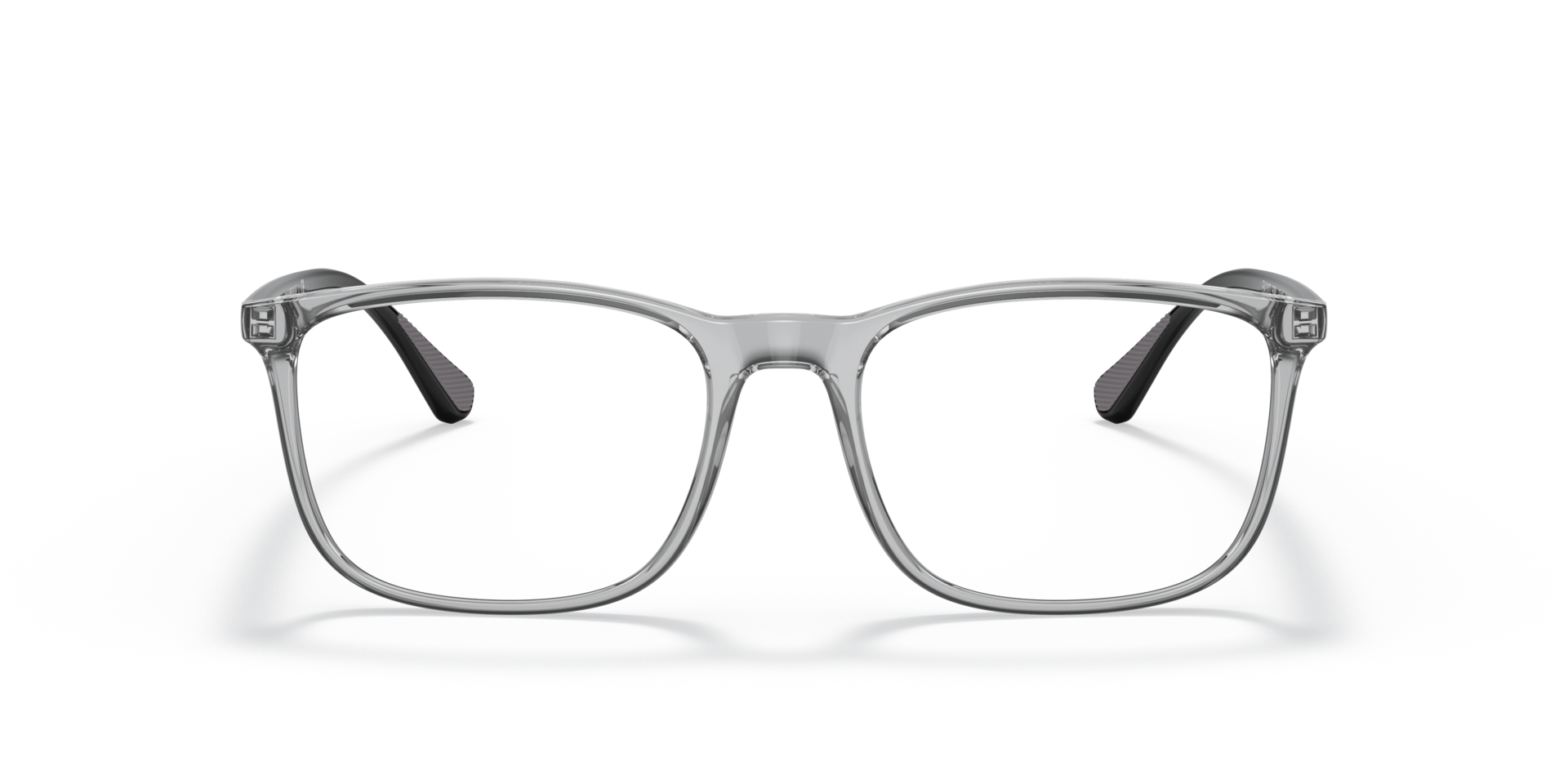 EA3177 Glanzend Transparant Grijs KunststofEyeglass Frames van B24, Vooraanzicht