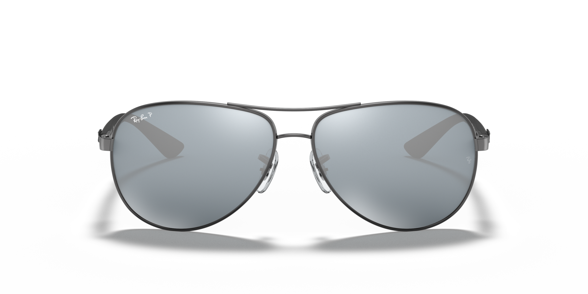 RB8313 Staalgrijs MetaalSunglass Frames van B24, Vooraanzicht