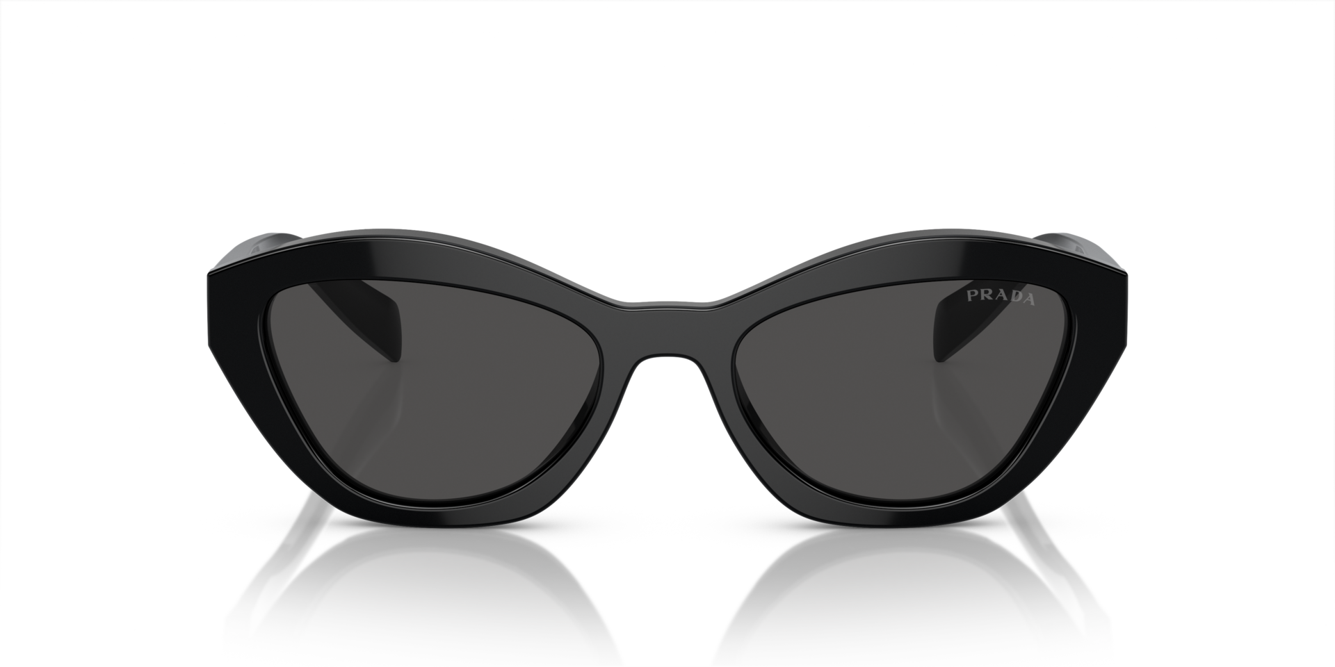 PR A02S Schwarz AcetatSunglass Frames von B24, Vorderansicht