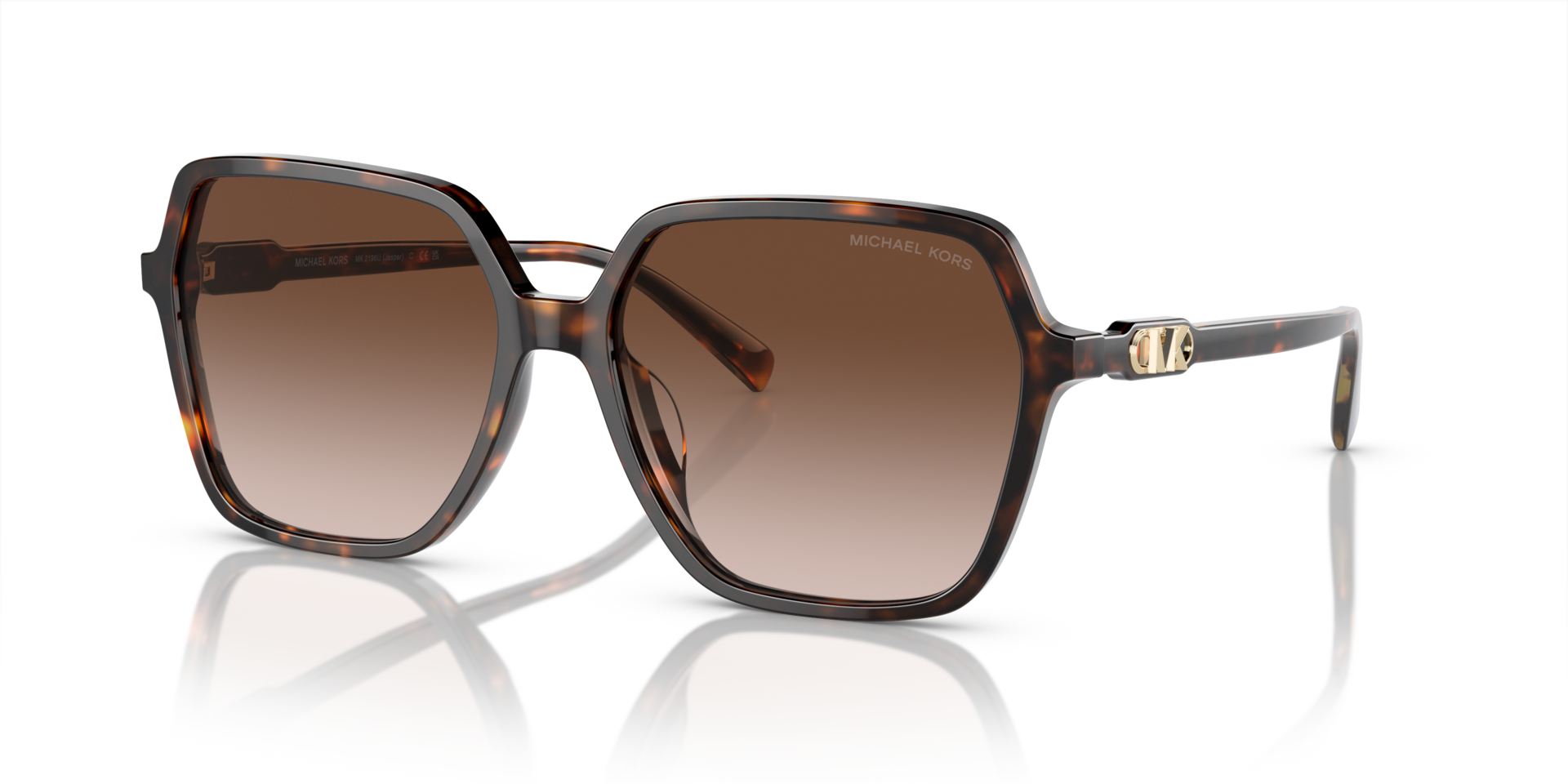 MK2196U Donker tortoise AcetaatSunglass Frames van B24, Hoekweergave