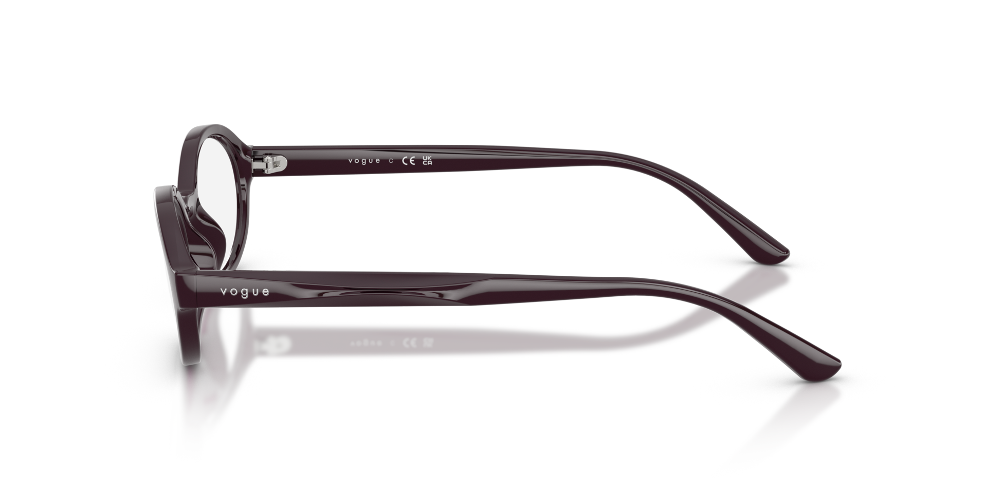 VO5728U Full Purple KunststofEyeglass Frames van B24, Zijaanzicht