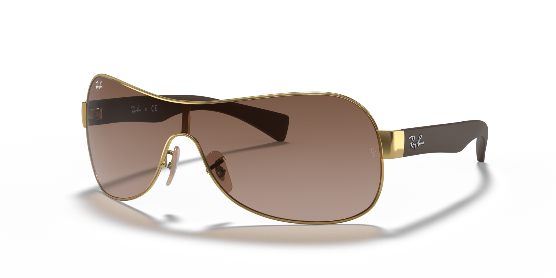 RB3471 Arista Gold MetallSunglass Frames von B24, Dreiviertelansicht