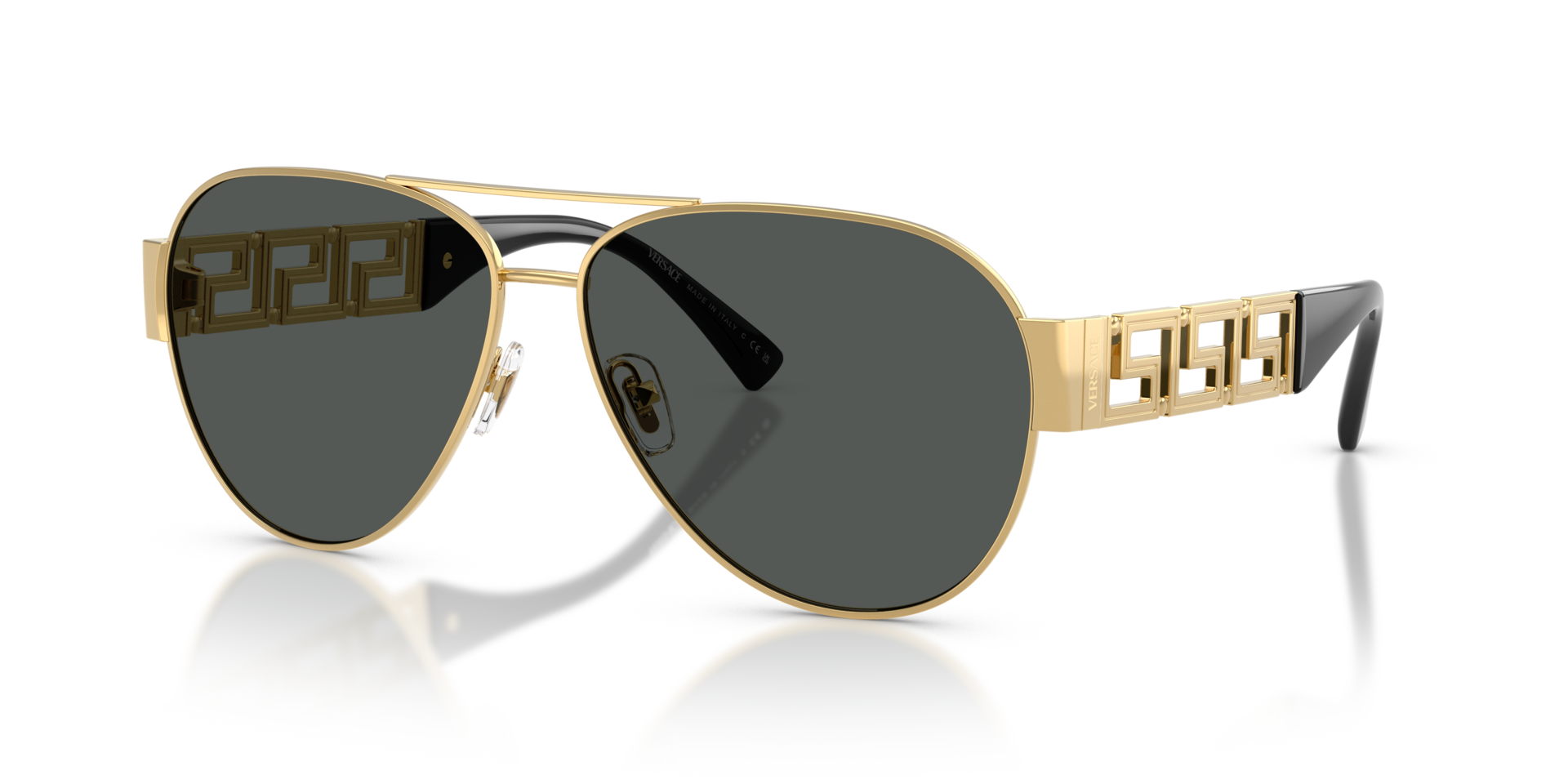 VE2289 Goud MetaalSunglass Frames van B24, Hoekweergave