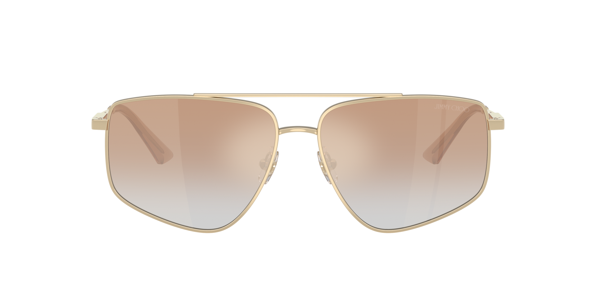 JC4011 Lichtgoud MetaalSunglass Frames van B24, met getinte lenzen
