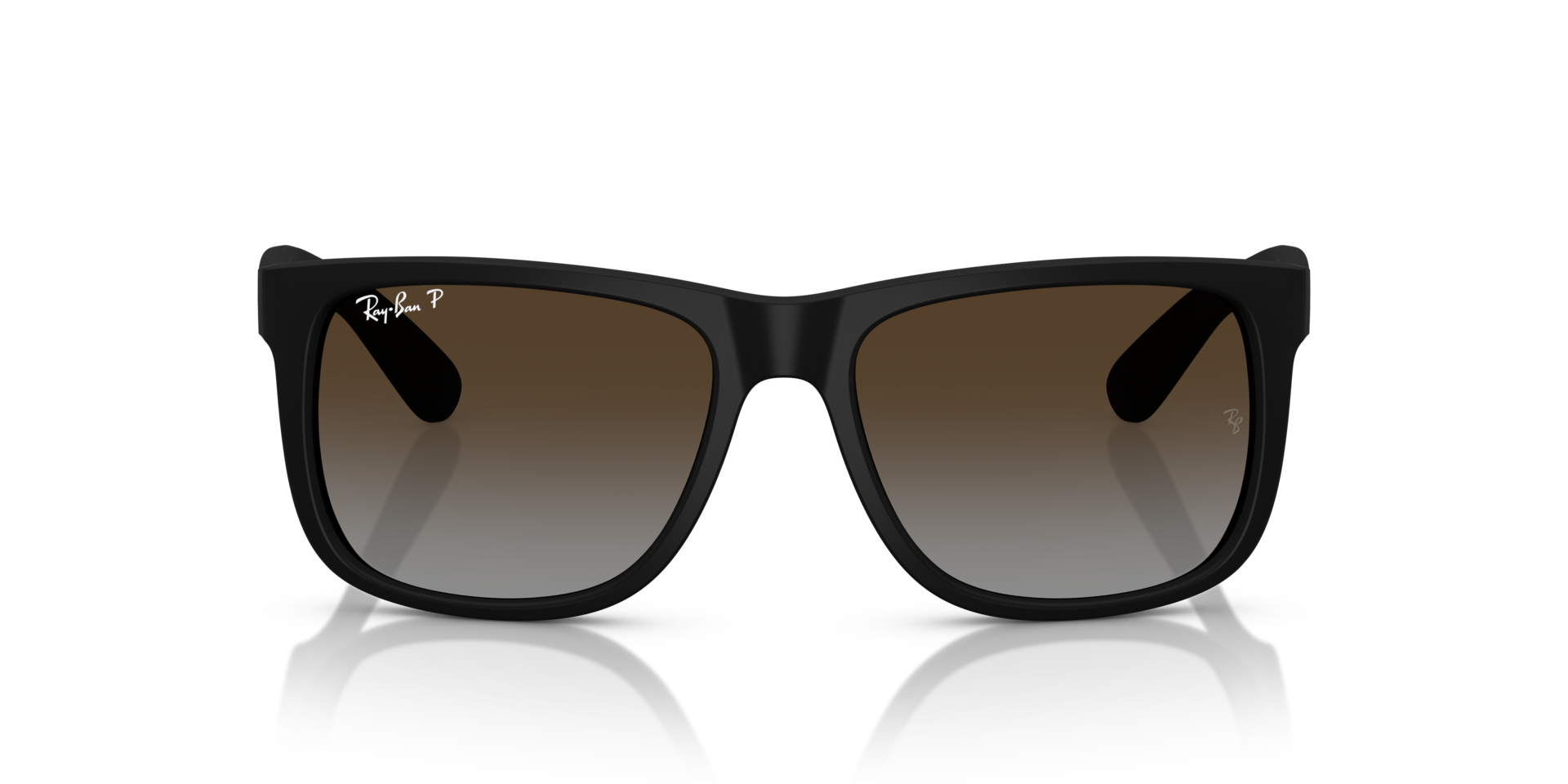 Justin Classic Rubber Black KunststoffSunglass Frames von B24, Vorderansicht