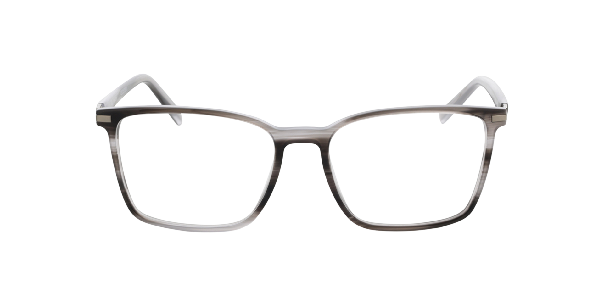 Wembley Grijs hoorn  &  matzilver AcetaatEyeglass Frames van B24, Vooraanzicht