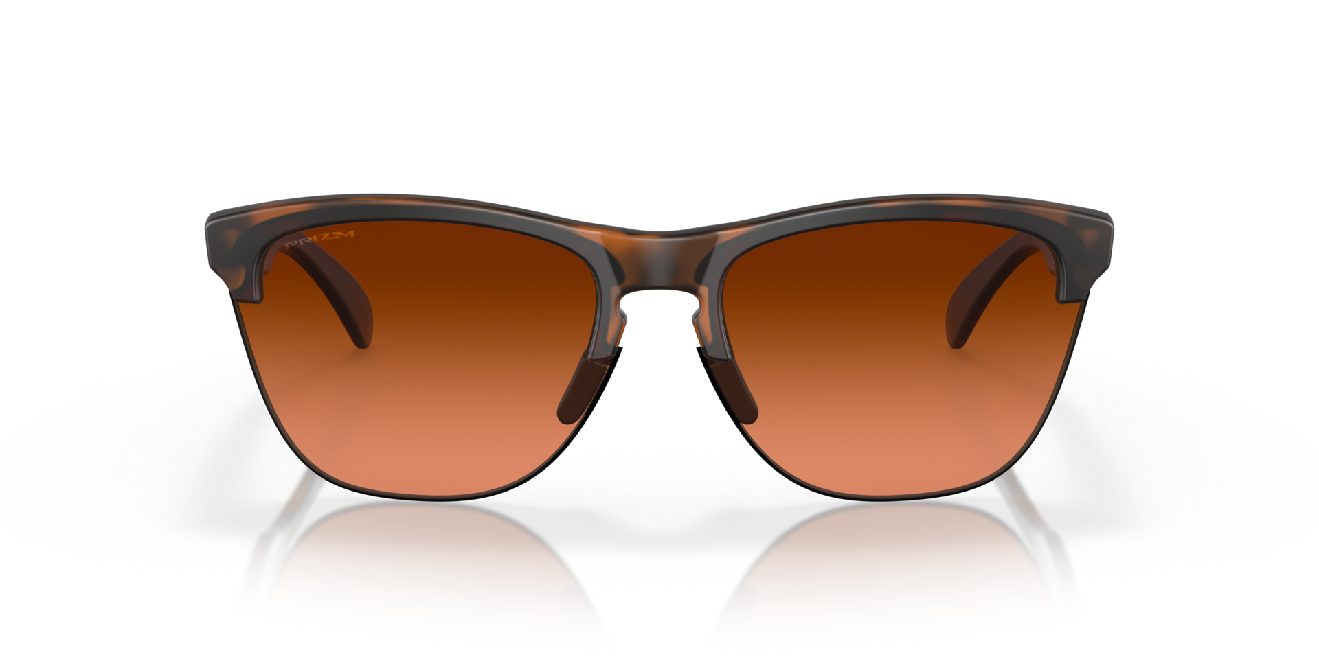 Frogskins™ Lite Matt Braun Tortoise KunststoffSunglass Frames von B24, Vorderansicht