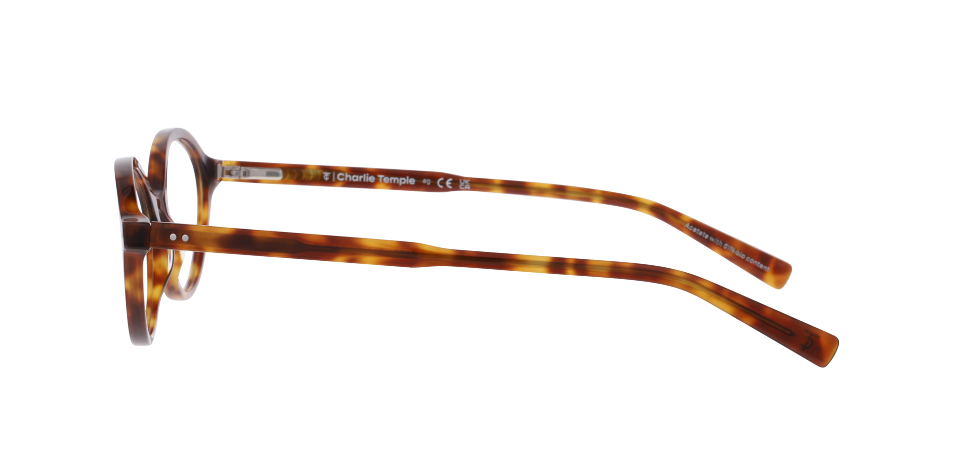 Olmo Havana AcetatEyeglass Frames von B24, Seitenansicht
