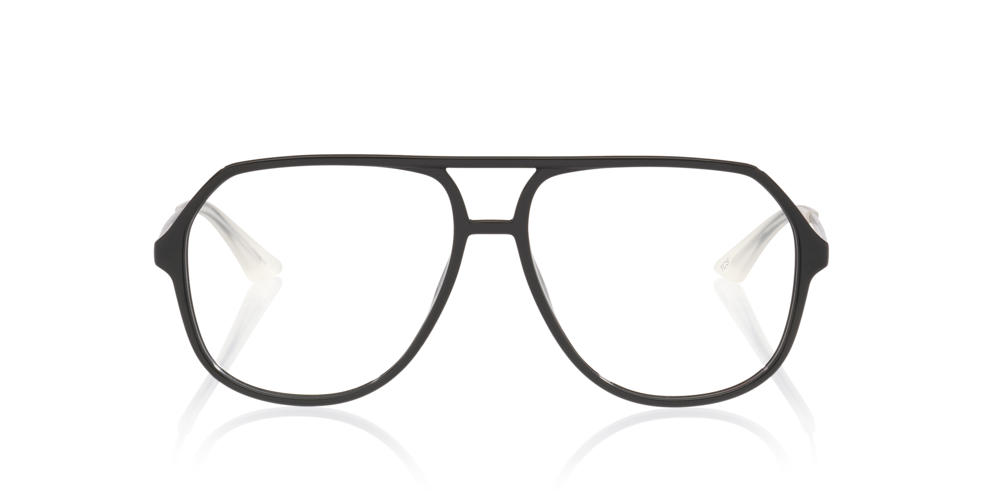 Pu0460O Schwarz KunststoffEyeglass Frames von B24, Vorderansicht