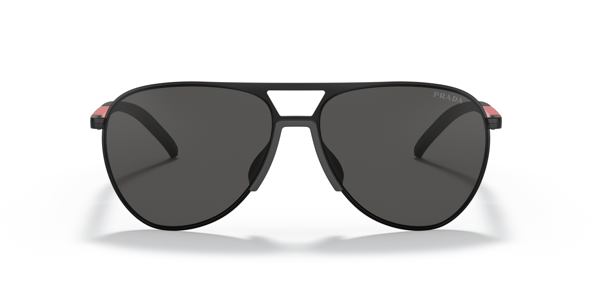 PS 51XS Matzwart MetaalSunglass Frames van B24, Vooraanzicht