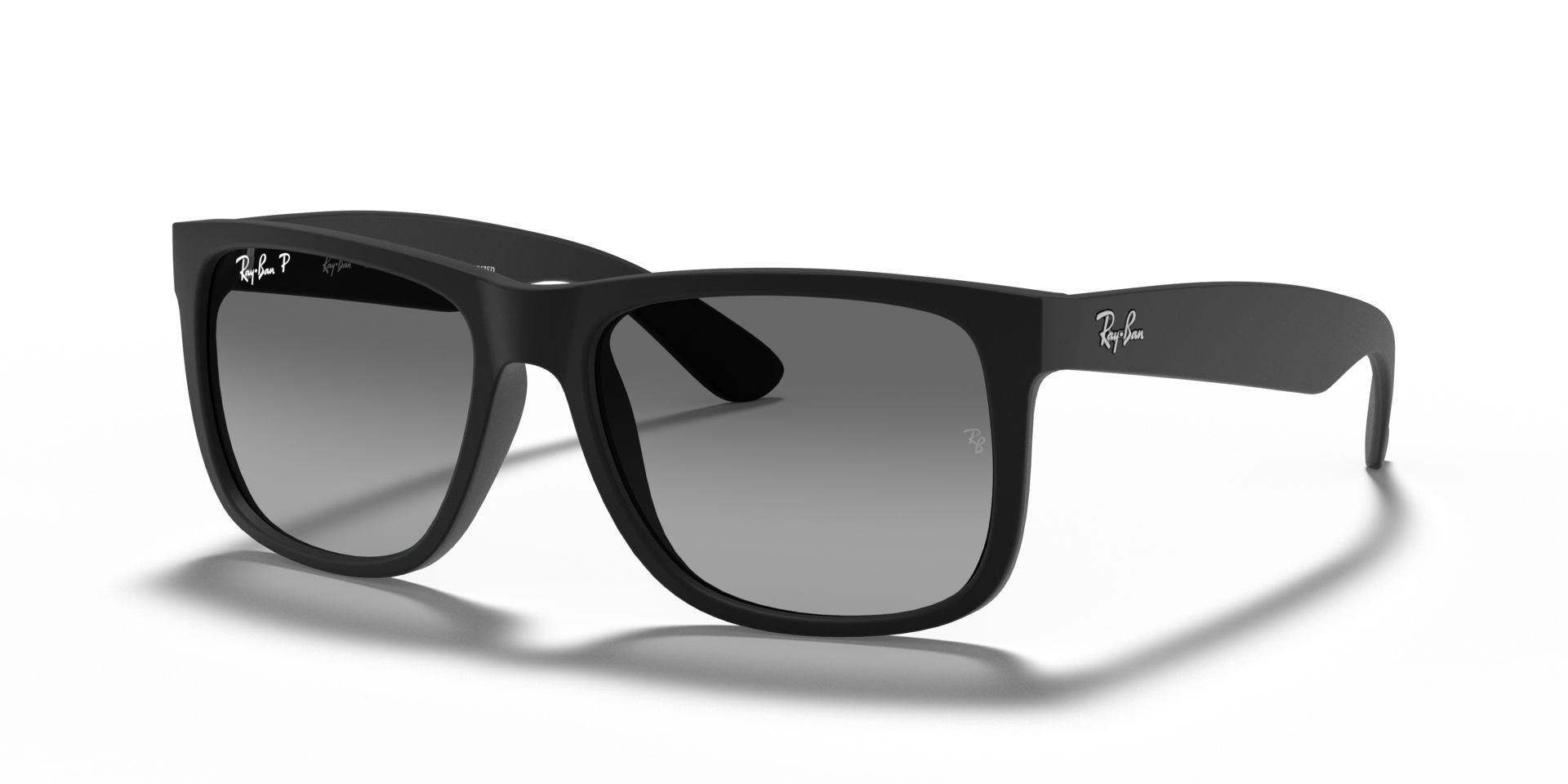 RB4165 Rubber Black KunststoffSunglass Frames von B24, Dreiviertelansicht