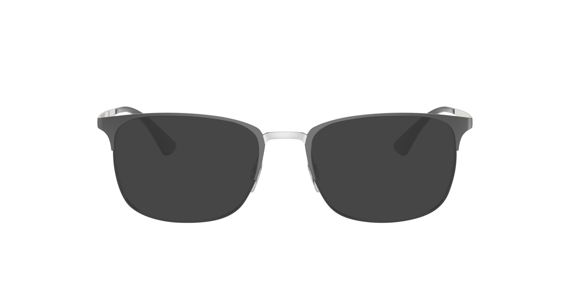 RB6421 Grijs op zilver MetaalEyeglass Frames van B24, met getinte lenzen