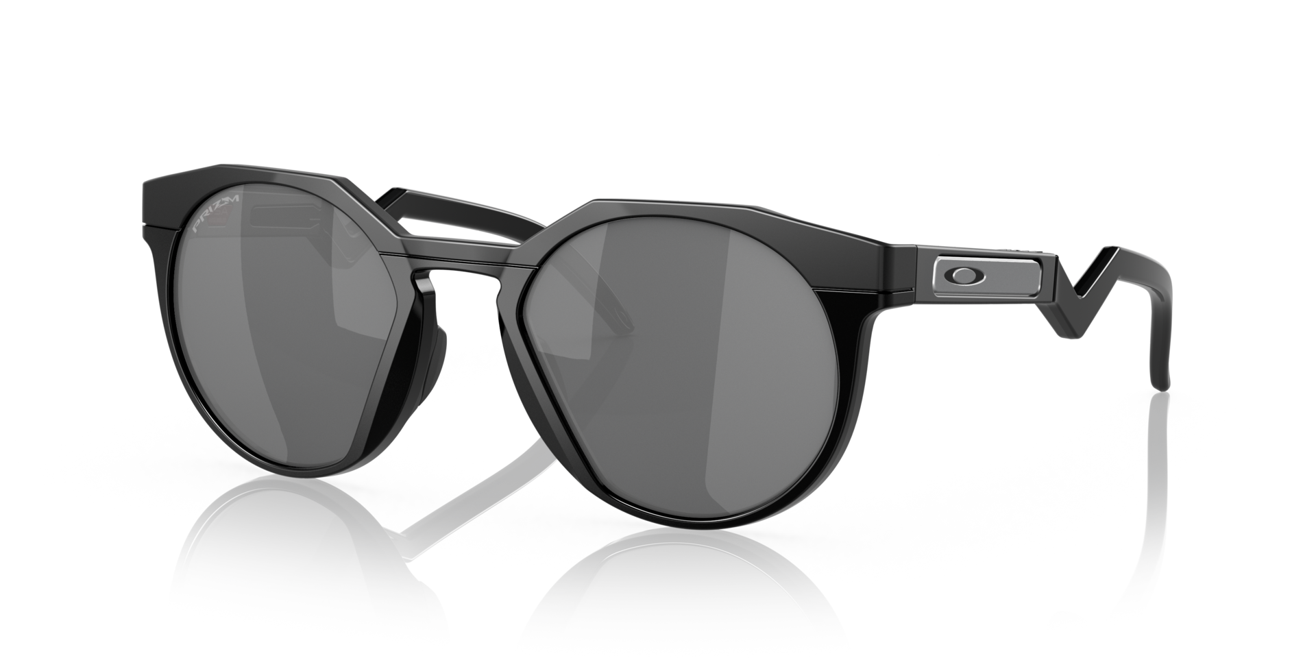 HSTN Matt Schwarz KunststoffEyeglass Frames von B24, Dreiviertelansicht