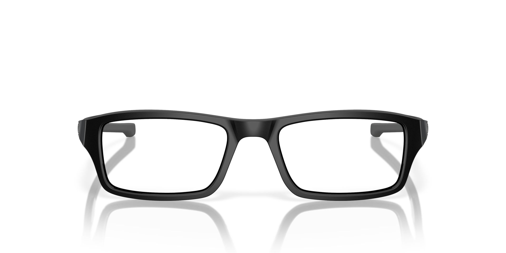 Chamfer™ Schwarz satiniert KunststoffEyeglass Frames von B24, Vorderansicht