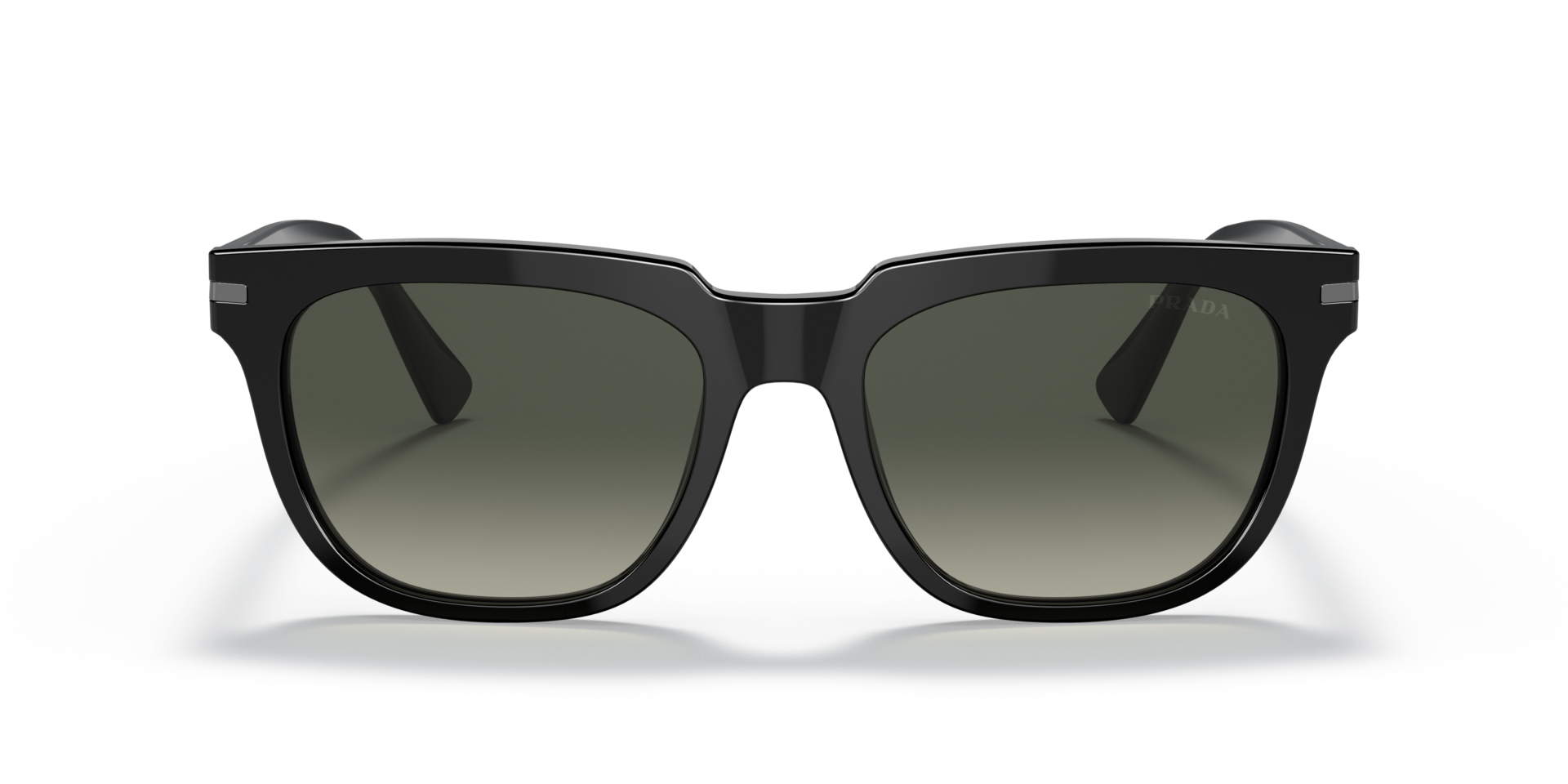 PR 04YS Schwarz AcetatSunglass Frames von B24, Vorderansicht