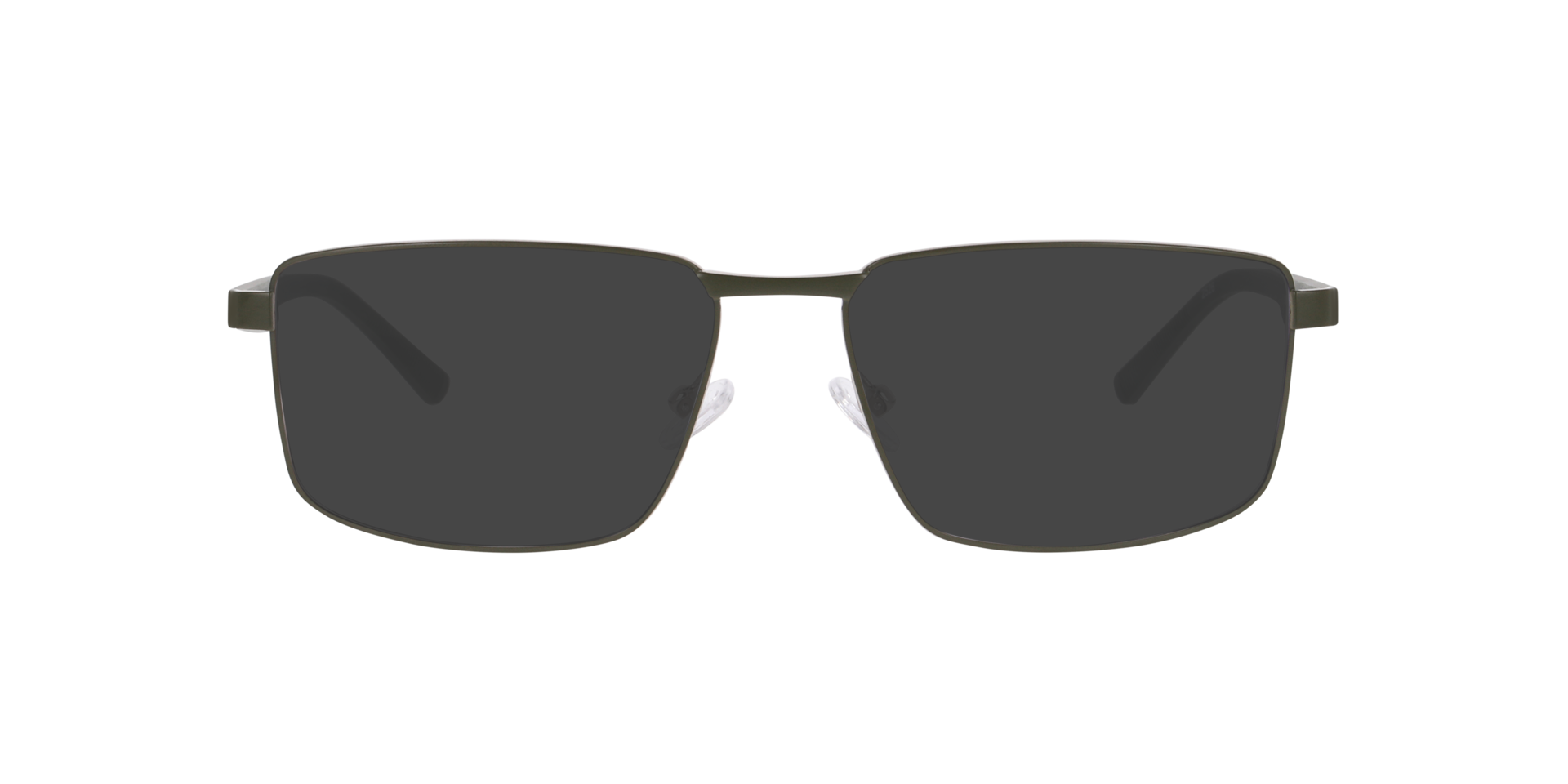 Lissabon Dark Khaki MetaalEyeglass Frames van B24, met getinte lenzen