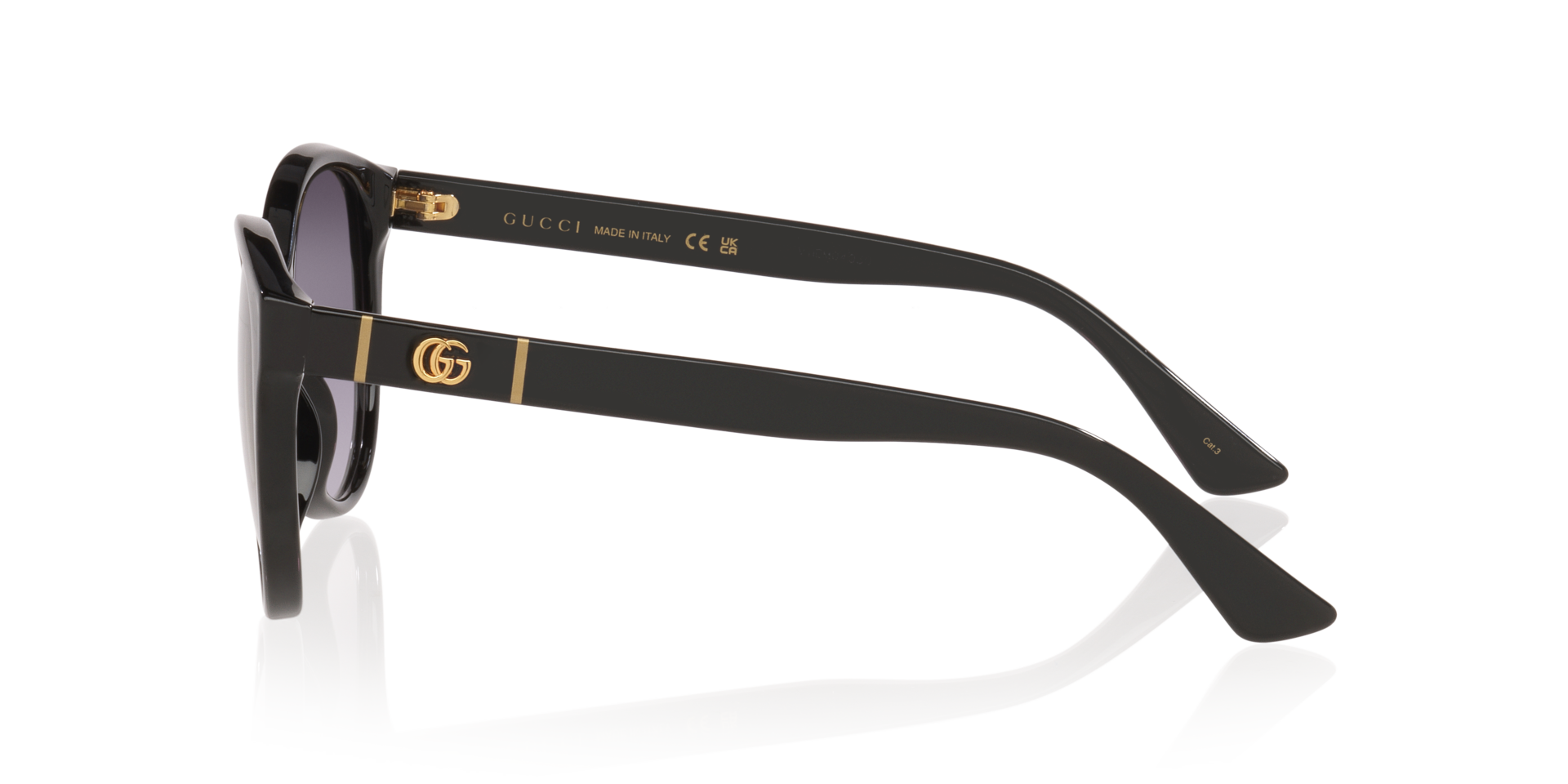 GG0631S Schwarz KunststoffSunglass Frames von B24, Seitenansicht
