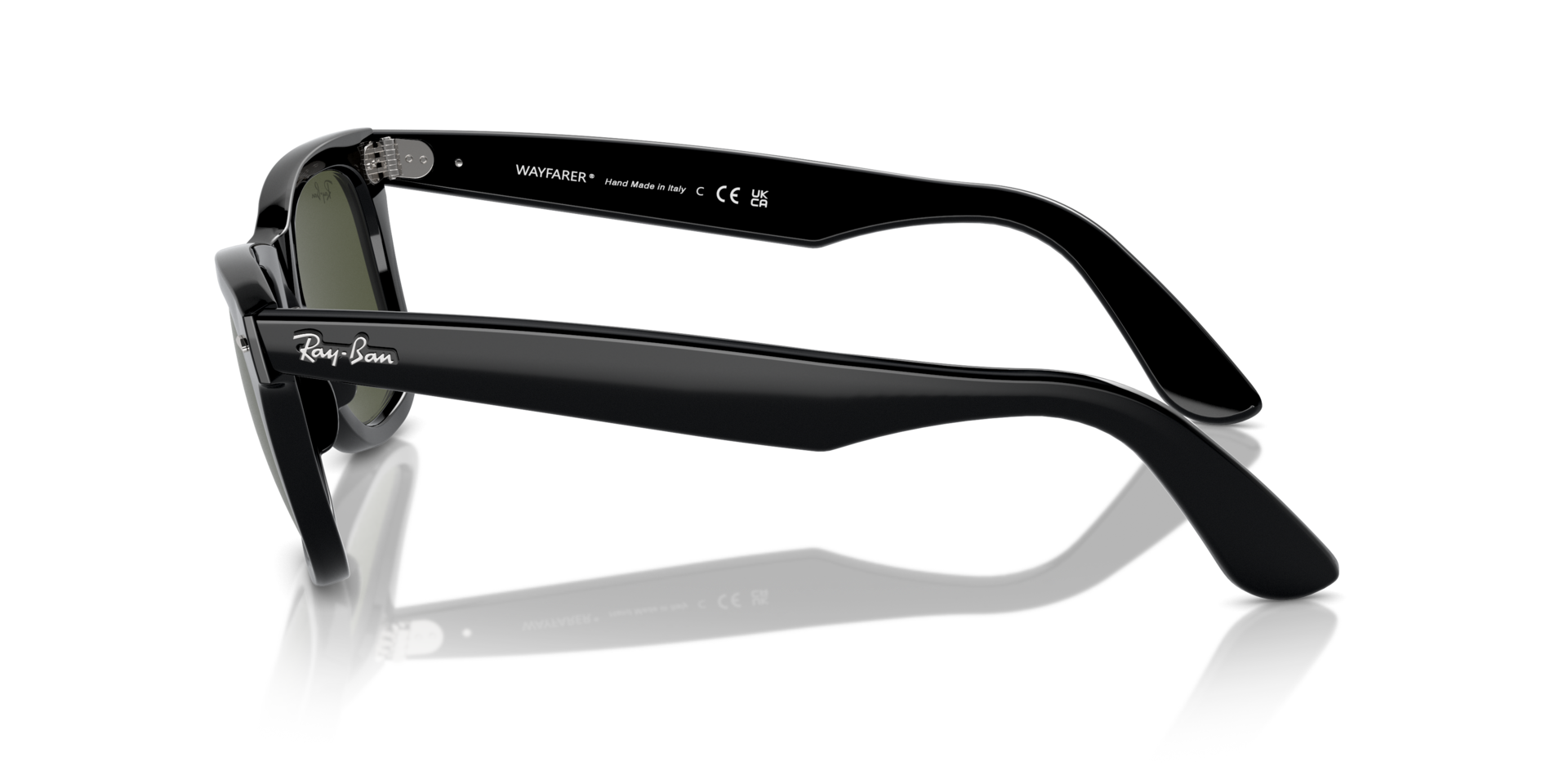 RB2140 Schwarz AcetatSunglass Frames von B24, Seitenansicht