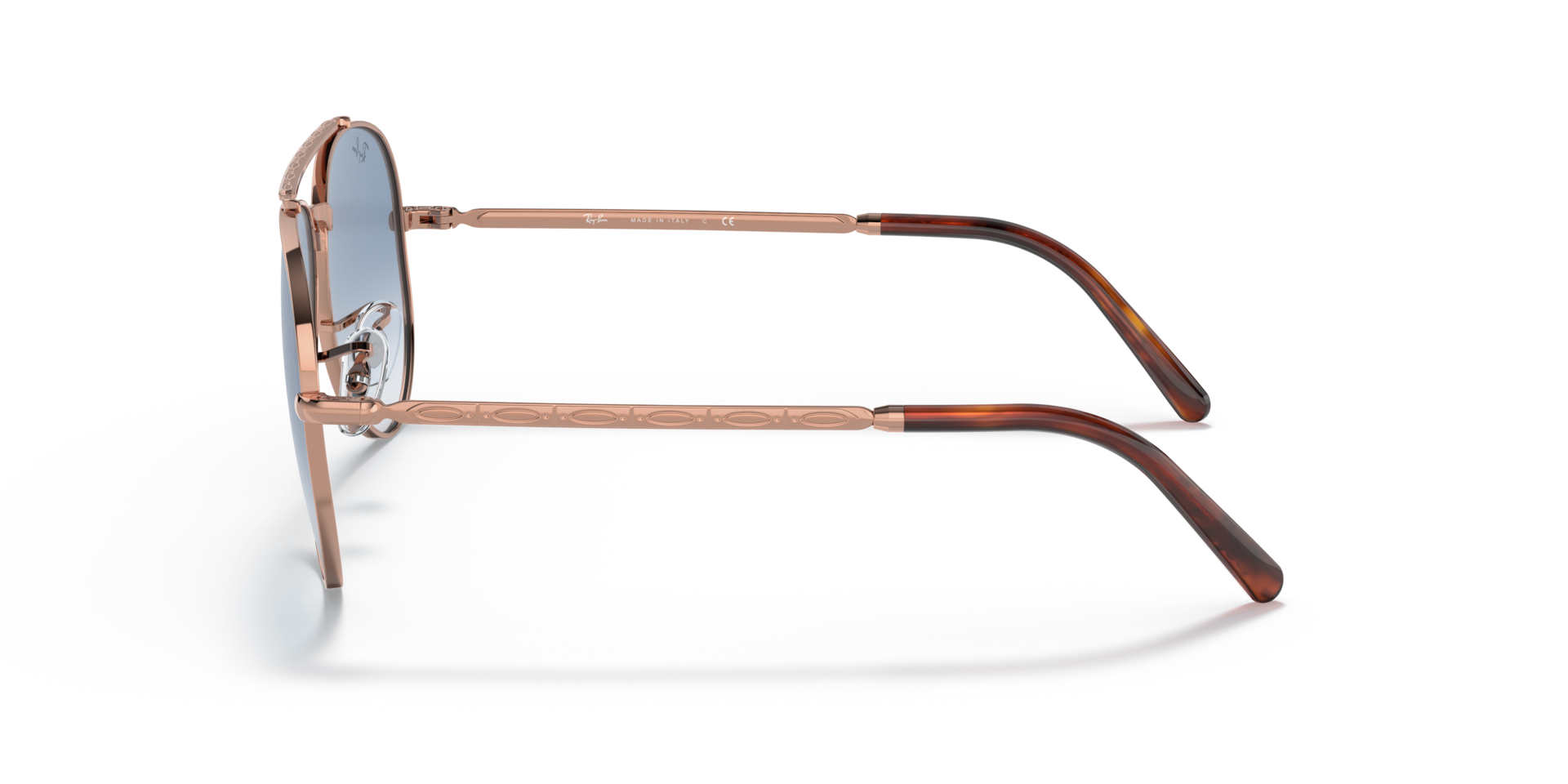 RB3625 Rotgold MetallSunglass Frames von B24, Seitenansicht