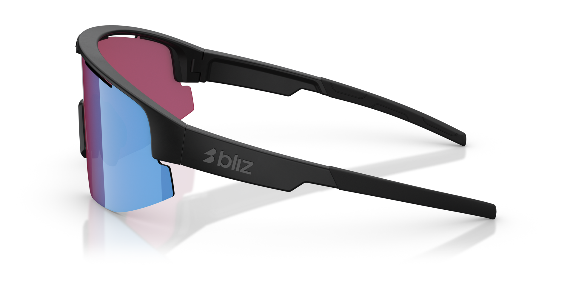 Matrix Schwarz KunststoffSunglass Frames von B24, Seitenansicht