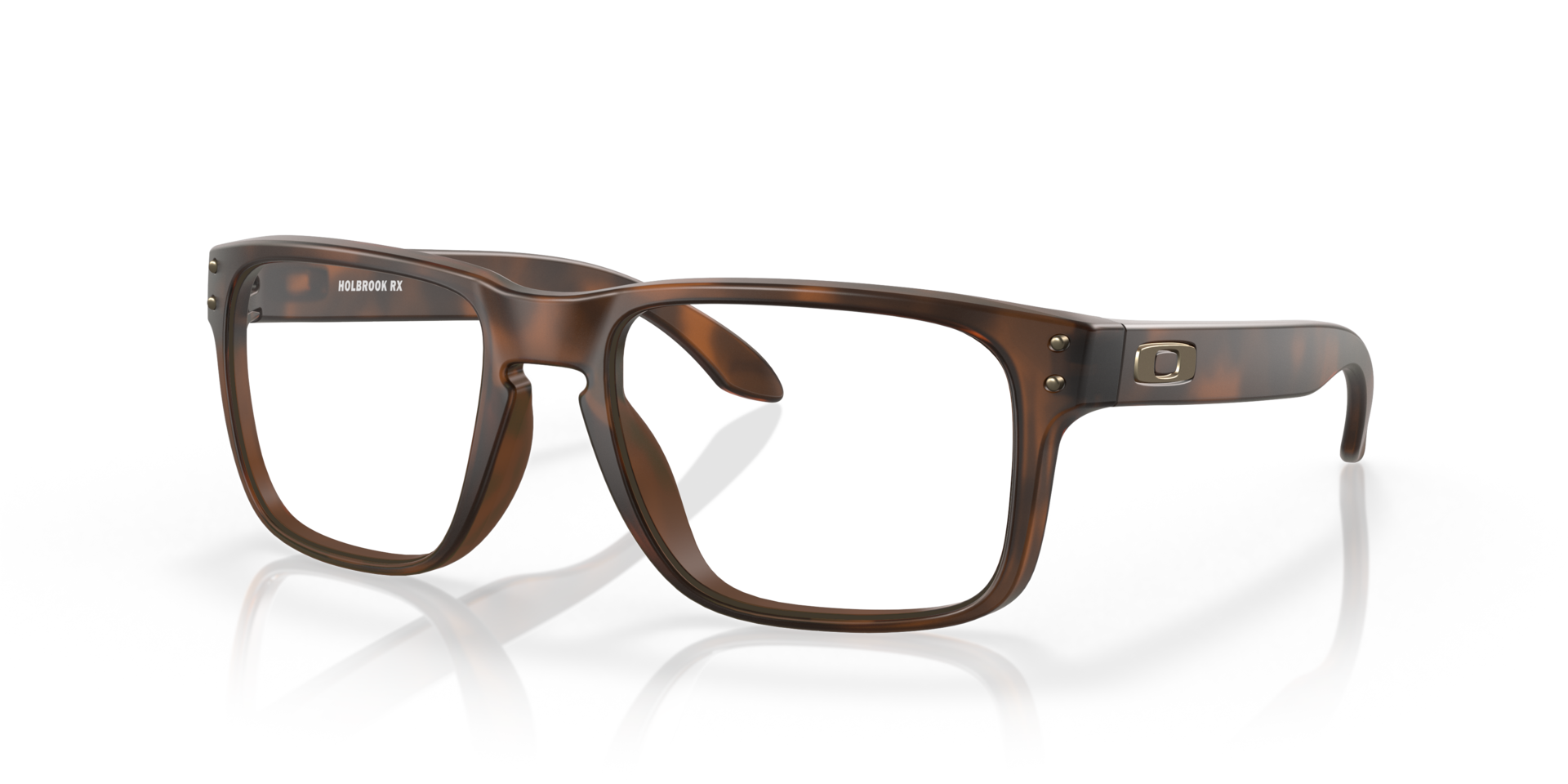 Holbrook™ Matbruin Tortoise KunststofSunglass Frames van B24, Hoekweergave