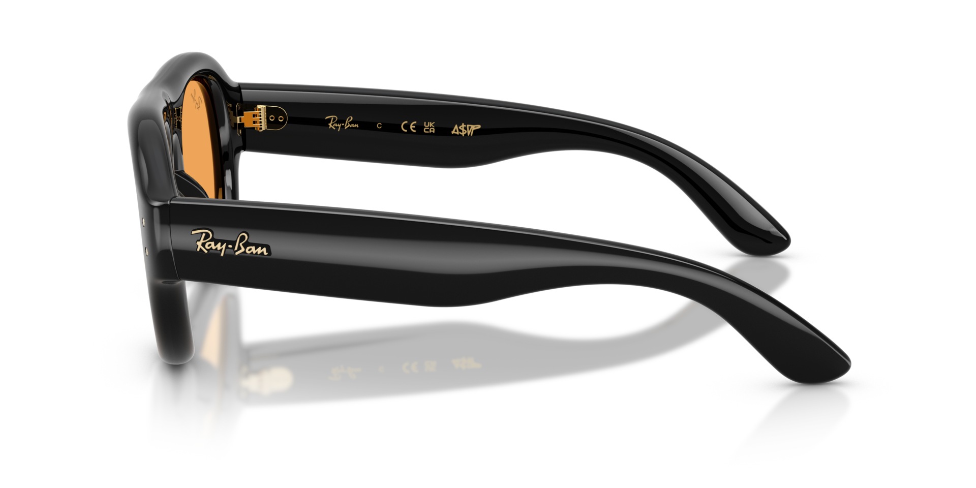 RB4925 Schwarz KunststoffSunglass Frames von B24, Seitenansicht