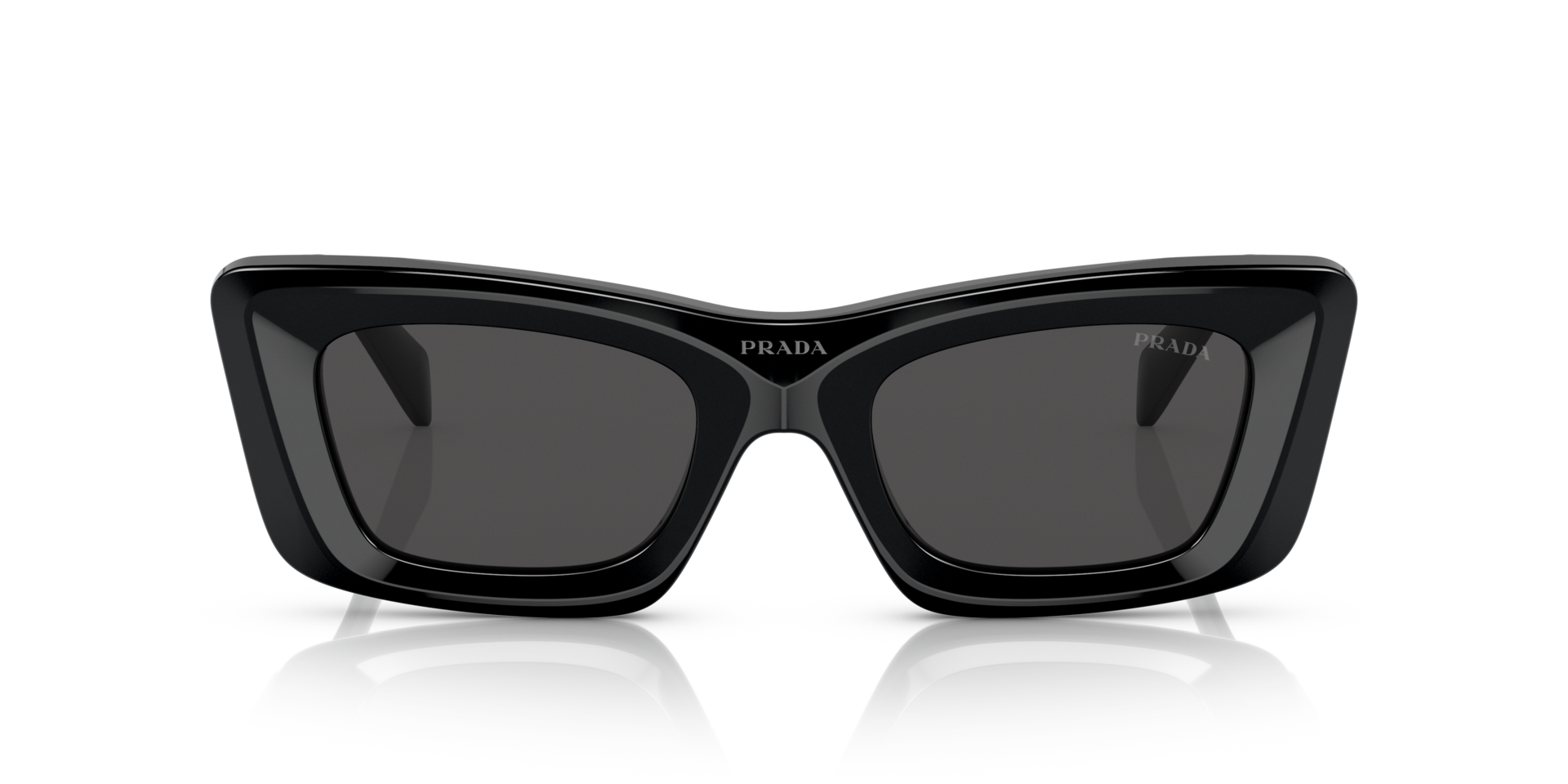 PR 13ZS Schwarz AcetatSunglass Frames von B24, Vorderansicht