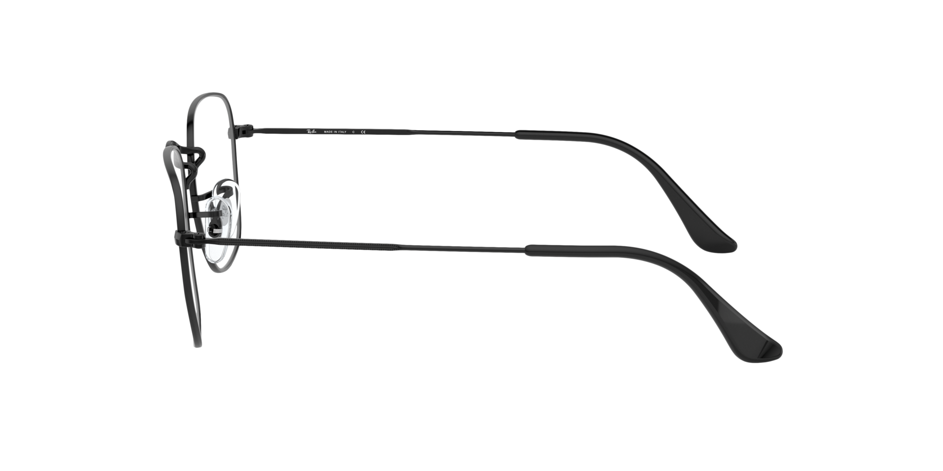 RB3857V Zwart MetaalEyeglass Frames van B24, Zijaanzicht