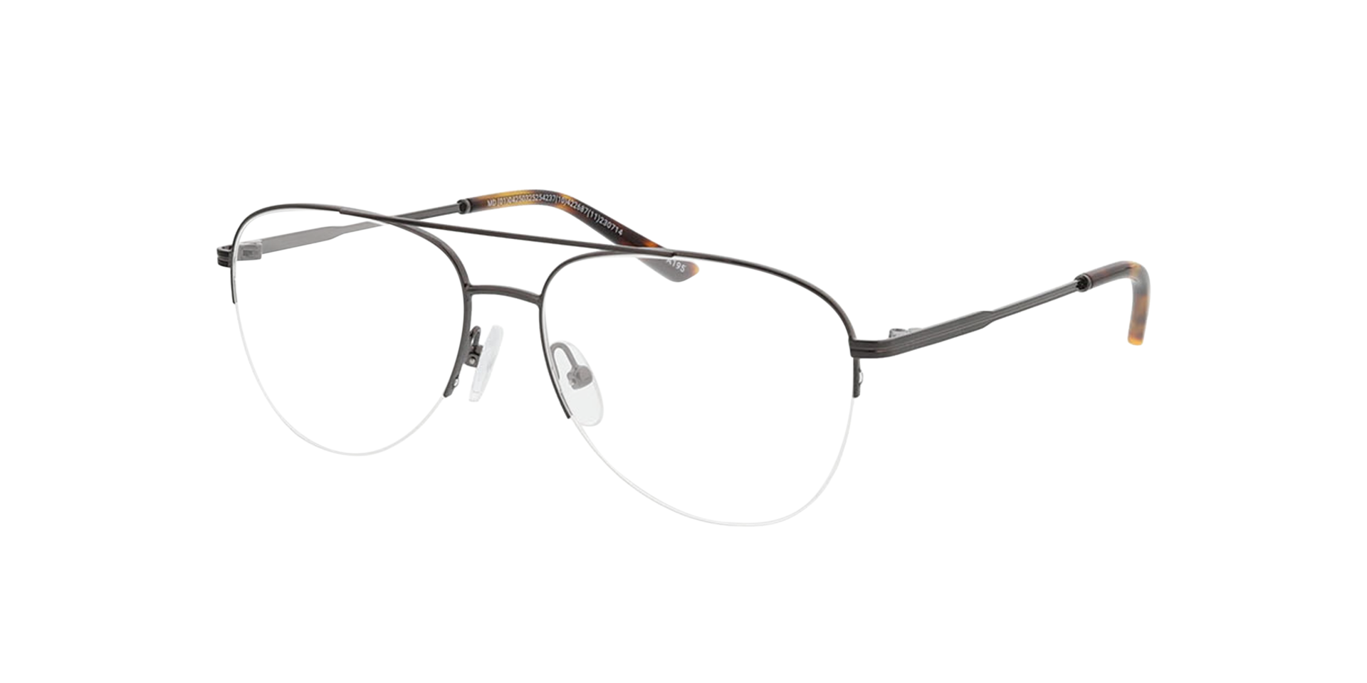 Jefferson Gun  &  Havana MetallEyeglass Frames von B24, Dreiviertelansicht