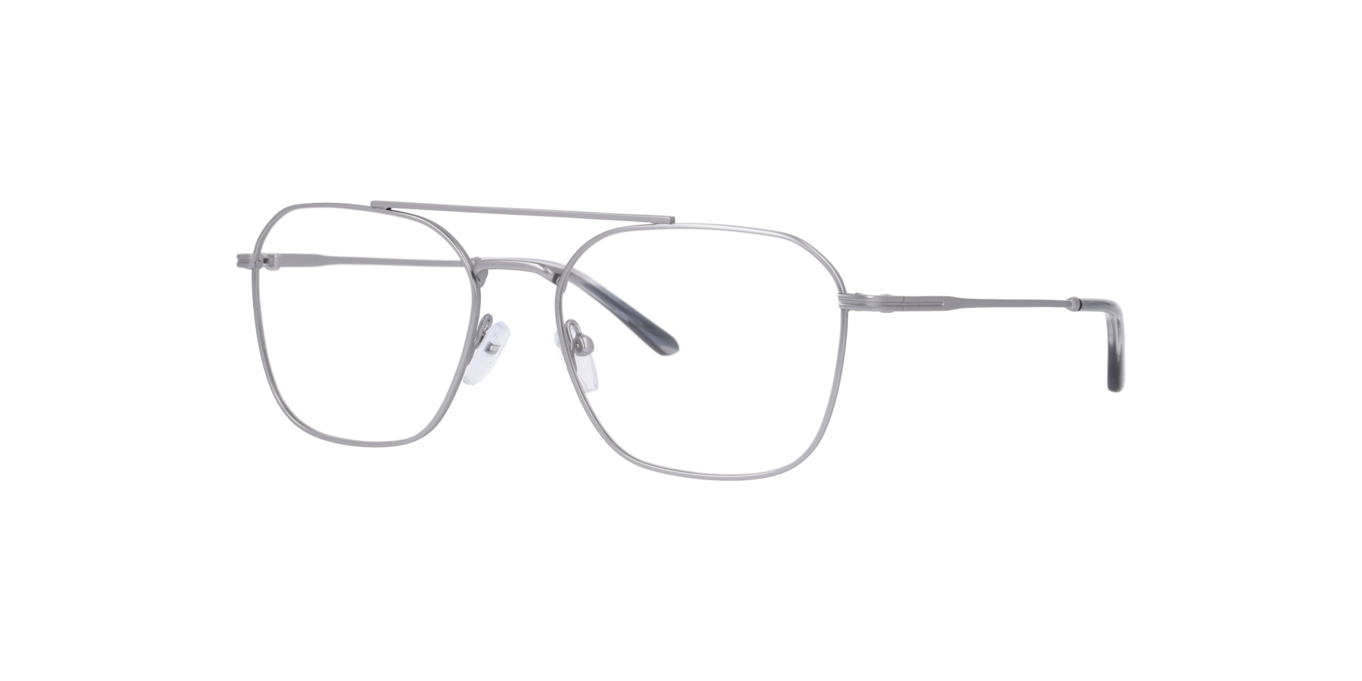 Flensburg Zilver MetaalEyeglass Frames van B24, Hoekweergave