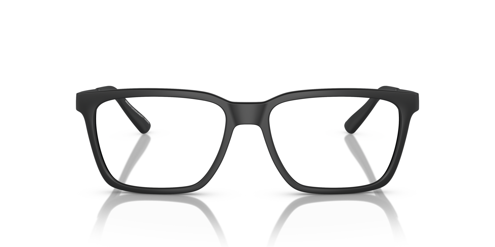 AX3103 Matzwart KunststofEyeglass Frames van B24, Vooraanzicht