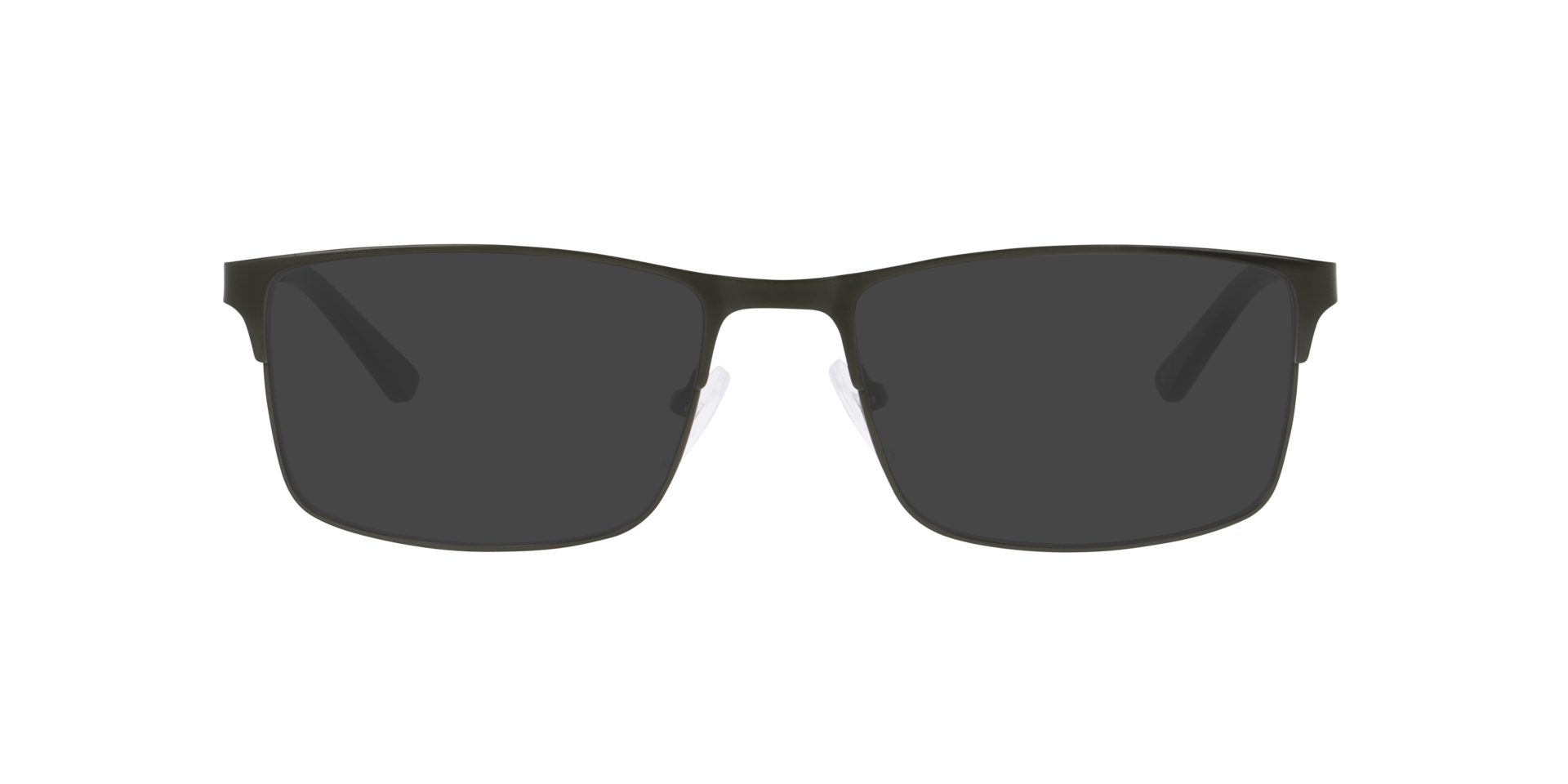 Glasgow Dark Khaki MetaalEyeglass Frames van B24, met getinte lenzen