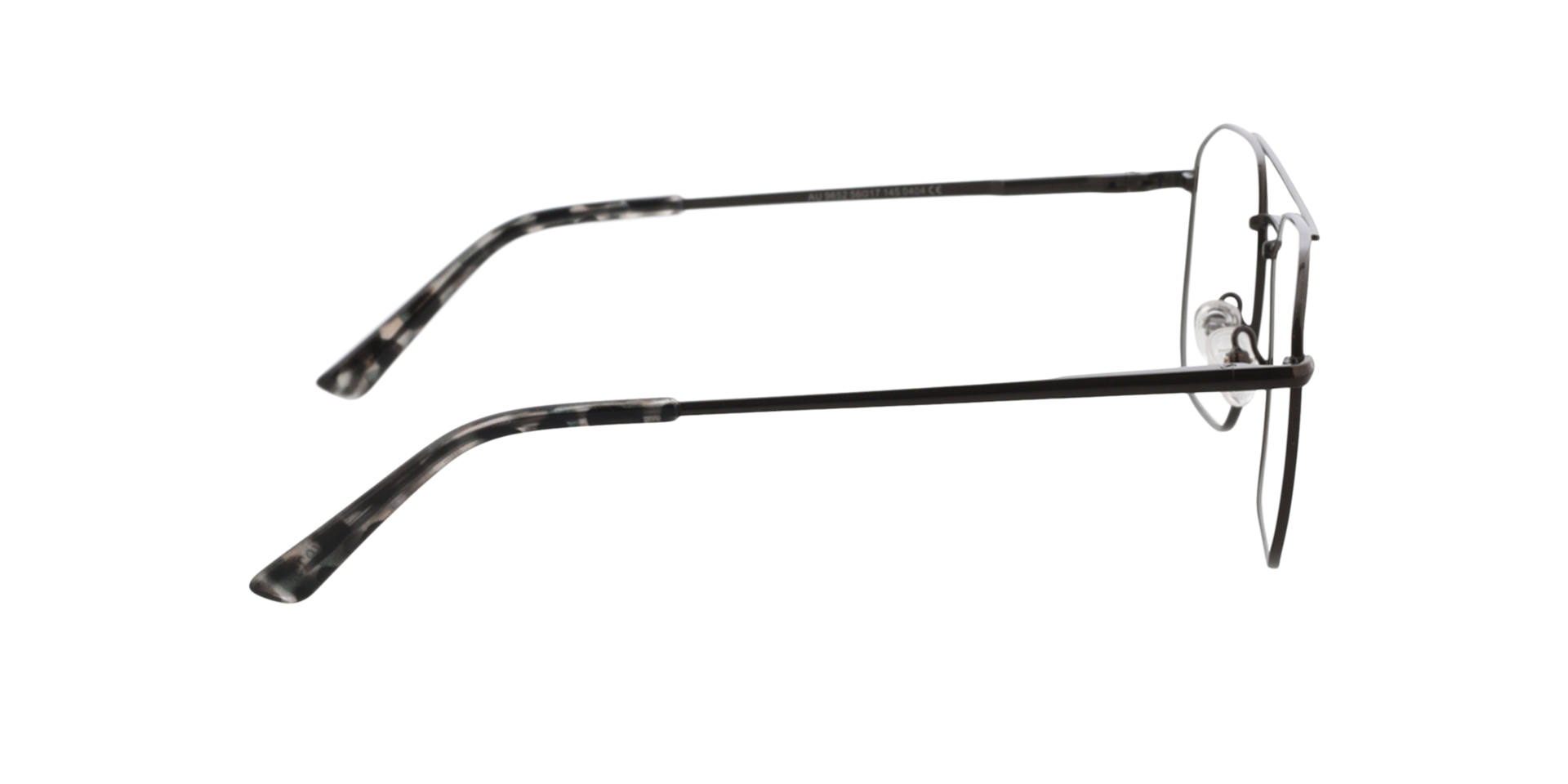 Berry Gun  &  Blue Grey Havana MetallEyeglass Frames von B24, Seitenansicht