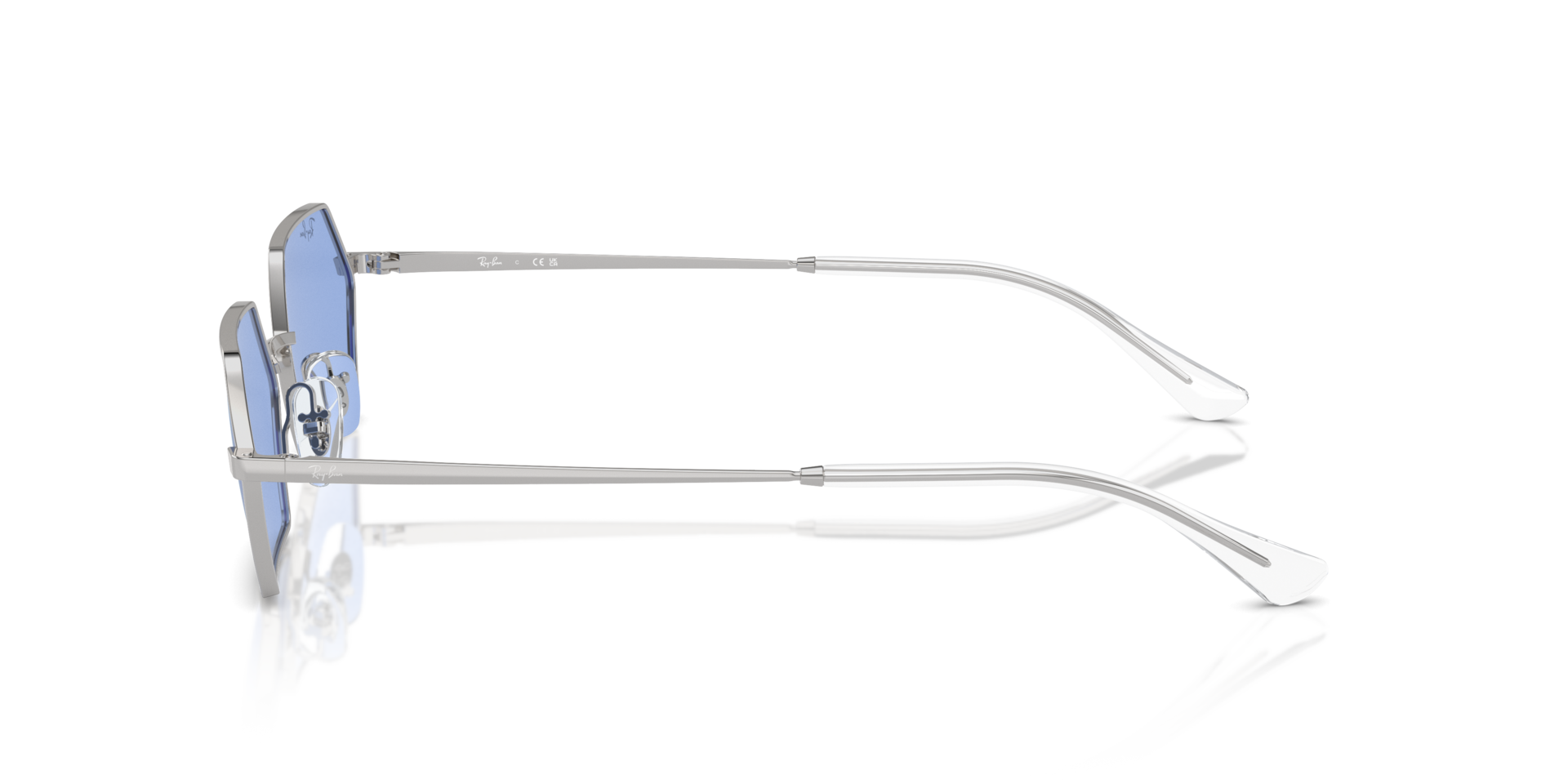 Yevi Bio-Based Silber MetallSunglass Frames von B24, Seitenansicht