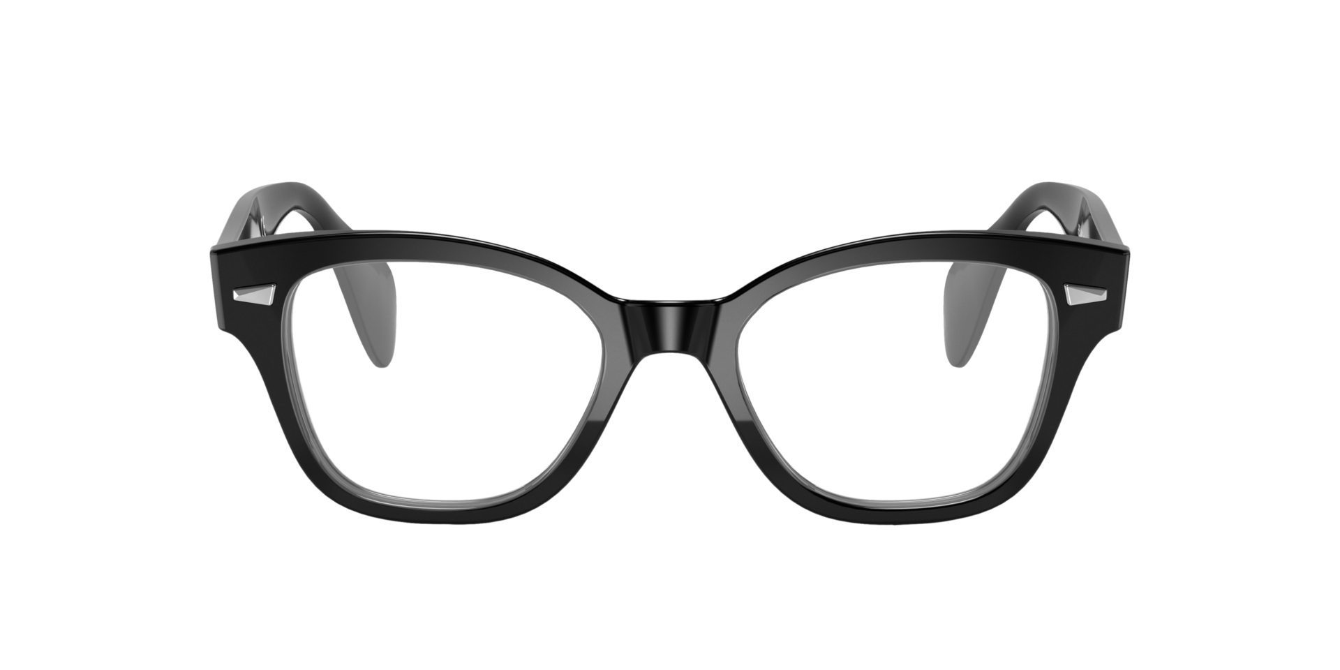 RB0880 Zwart AcetaatEyeglass Frames van B24, Vooraanzicht