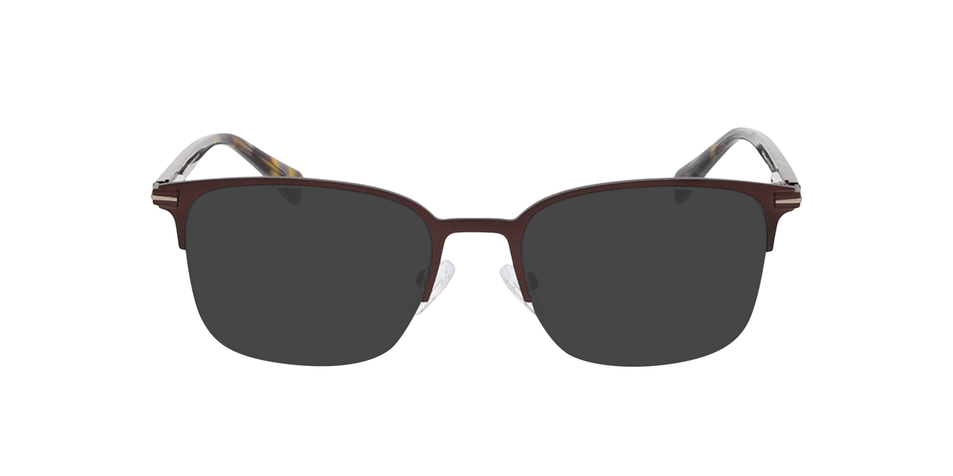 Alabama Matt Brown  &  Grey Havana MetallEyeglass Frames von B24, mit getönten Gläsern