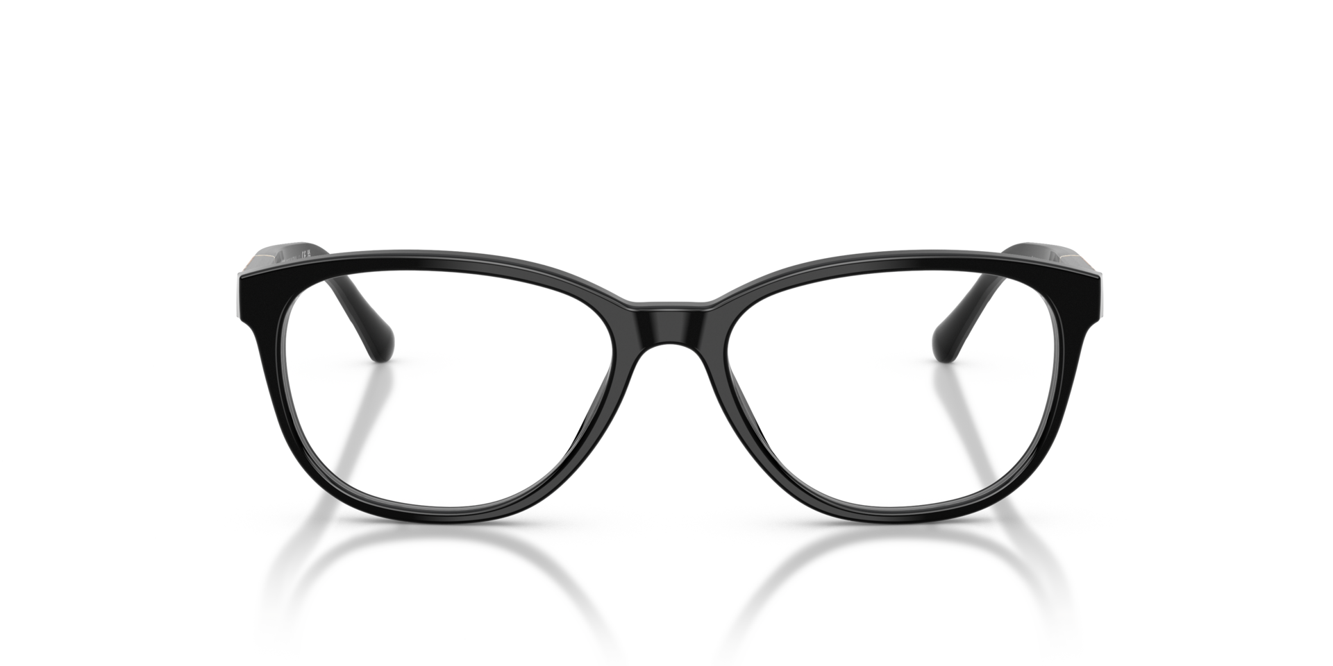 BE2172 Zwart AcetaatEyeglass Frames van B24, Vooraanzicht