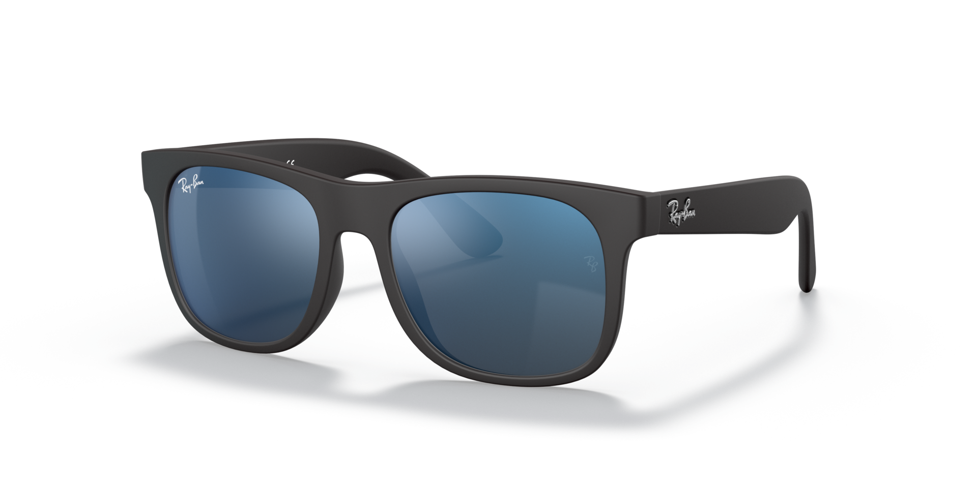 RB9069S Rubber zwart KunststofSunglass Frames van B24, Hoekweergave