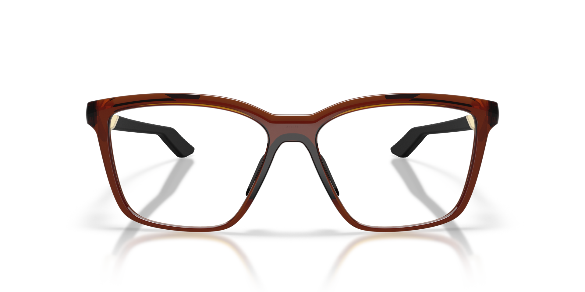 Kylian Mbappé Signature Series Enigma Mass Dark Amber KunststofEyeglass Frames van B24, Vooraanzicht