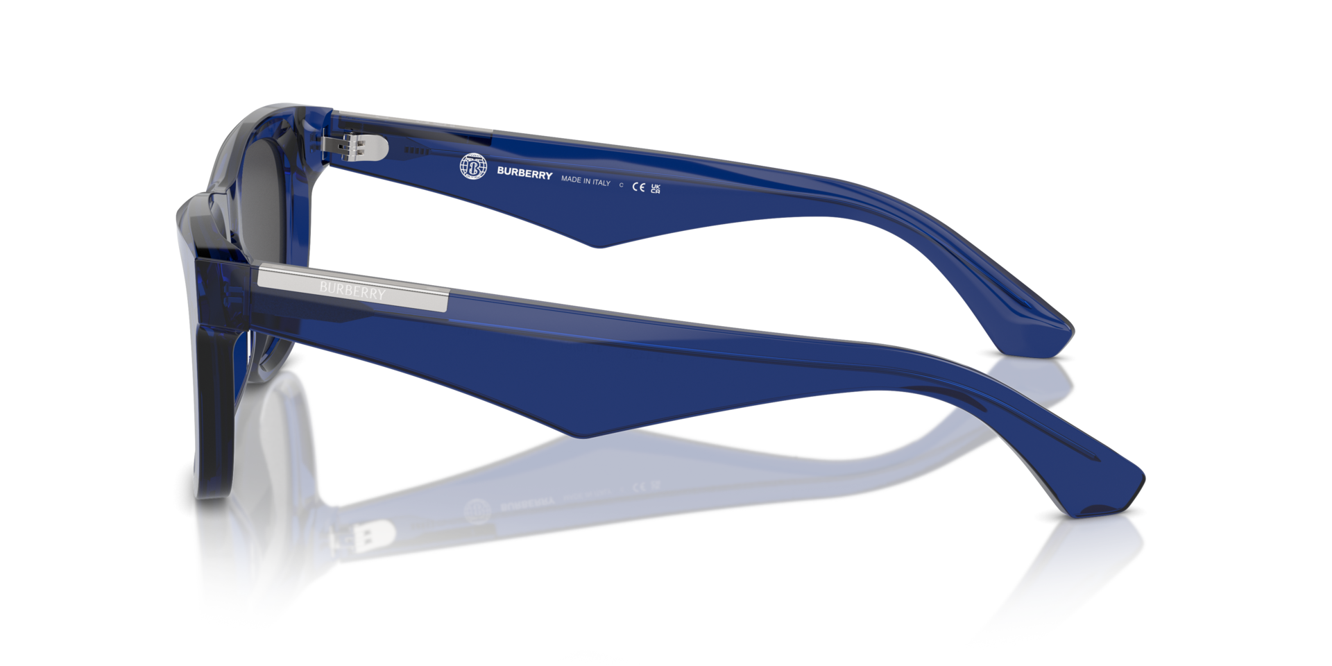 BE4426 Blauw AcetaatSunglass Frames van B24, Zijaanzicht