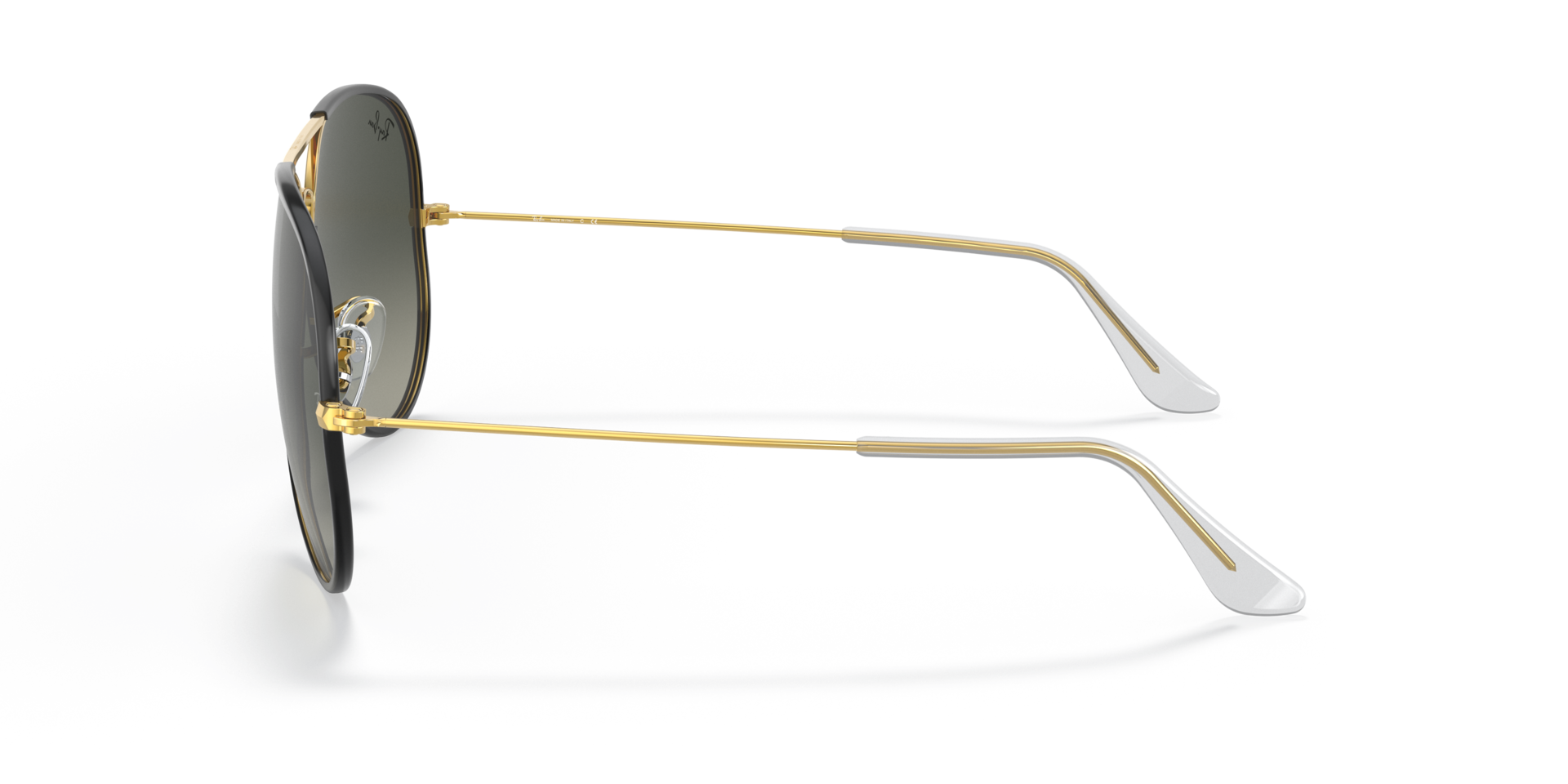RB3025JM Schwarz auf Gold MetallSunglass Frames von B24, Seitenansicht