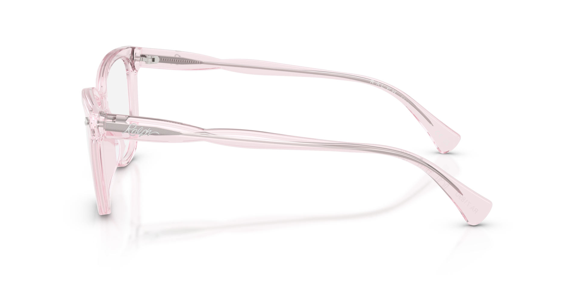 RA7189U Rose Transparent AcetaatEyeglass Frames van B24, Zijaanzicht