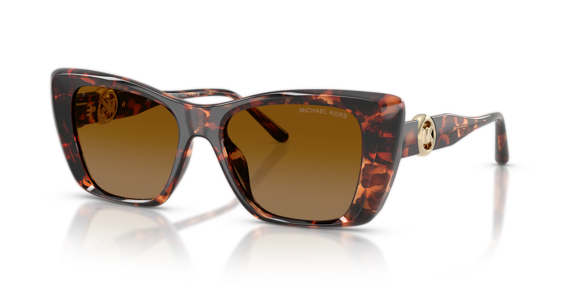 MK2270U Luggage Tortoise KunststofSunglass Frames van B24, Hoekweergave