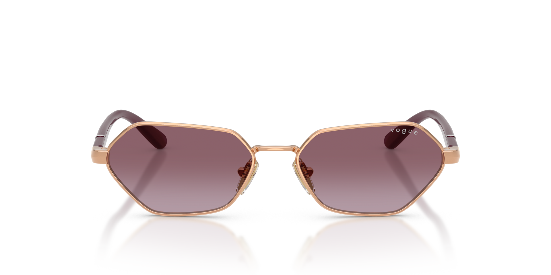 VO4349S Rotgold MetallSunglass Frames von B24, Vorderansicht