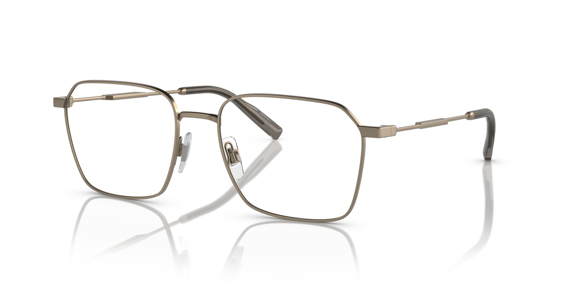 DG1350 Matte Bronze MetaalEyeglass Frames van B24, Hoekweergave